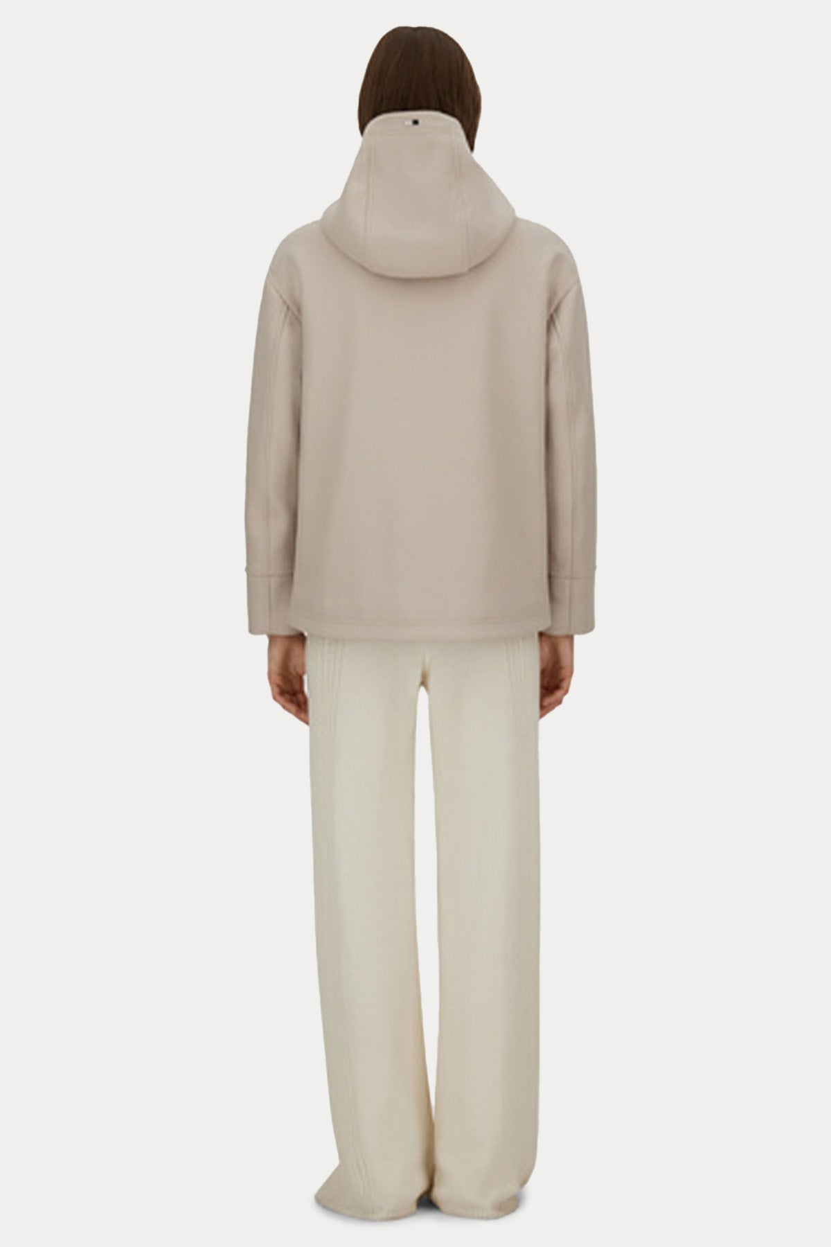 Herno Kapüşonlu İçi Puffer Yün Mont Ceket