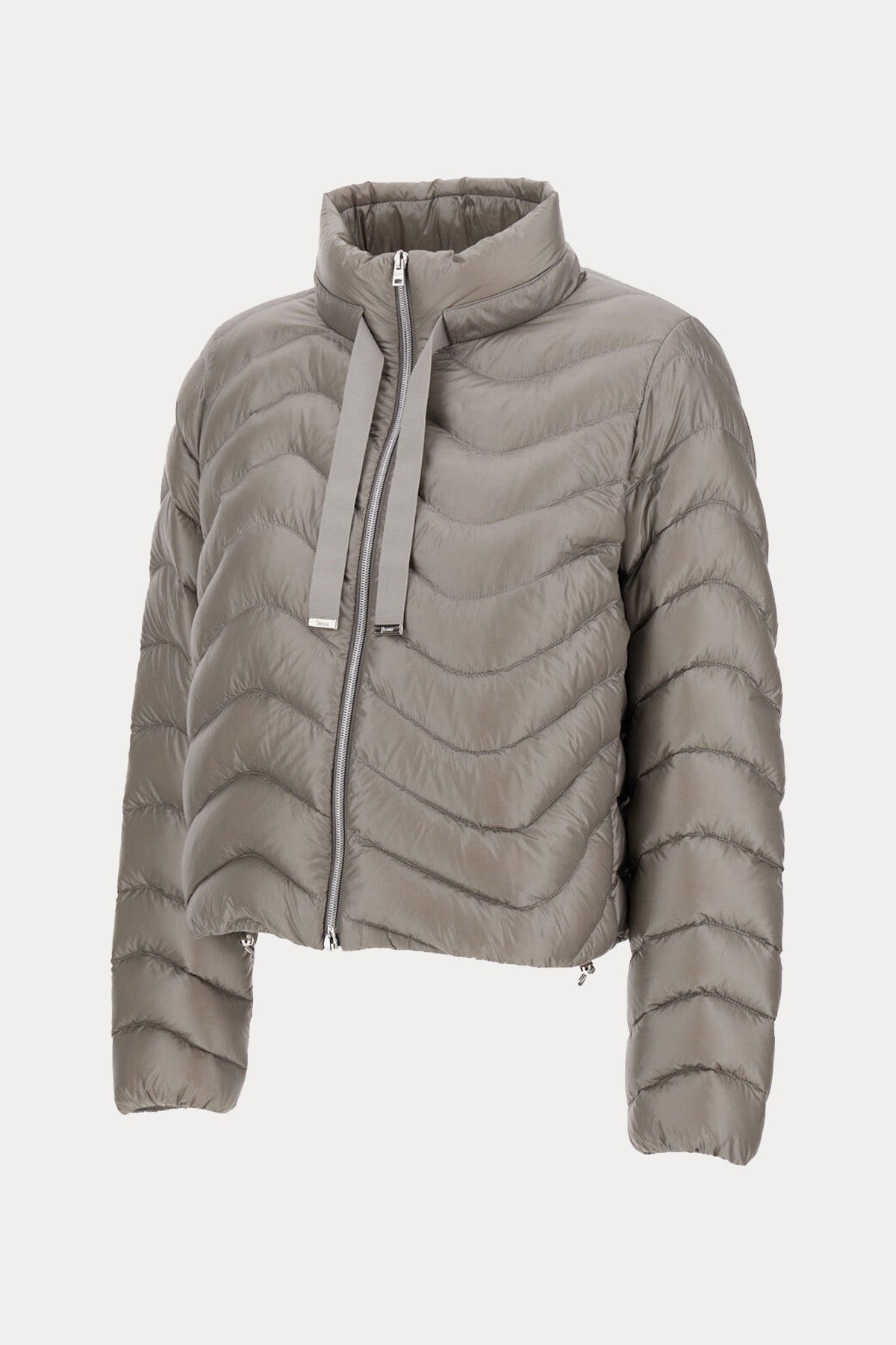 Herno Resort Büzgülü Yaka İnce Puffer Mont Ceket