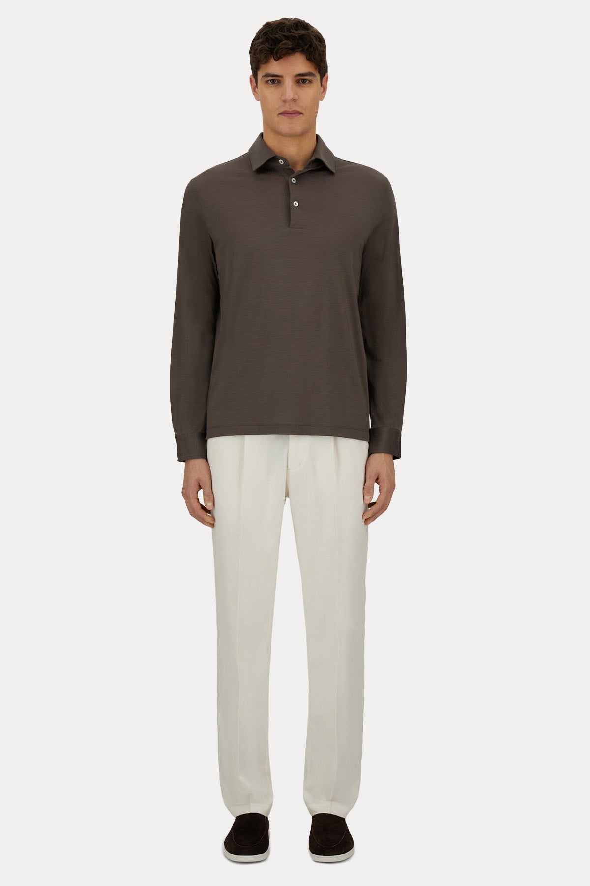 Herno Resort Regular Fit İnce Örgü Yün Triko