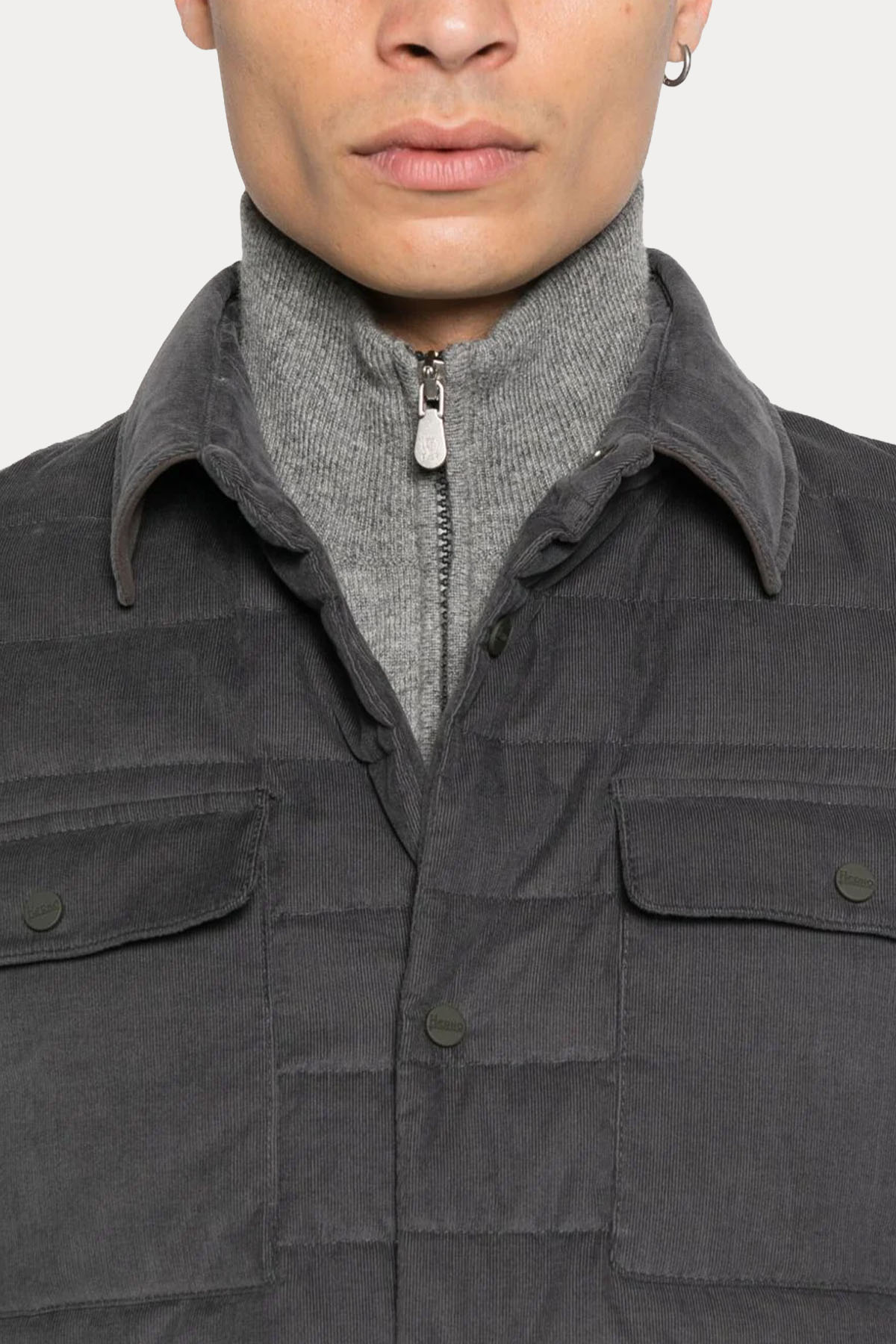 Herno Resort Cep Detaylı Puffer Ceket