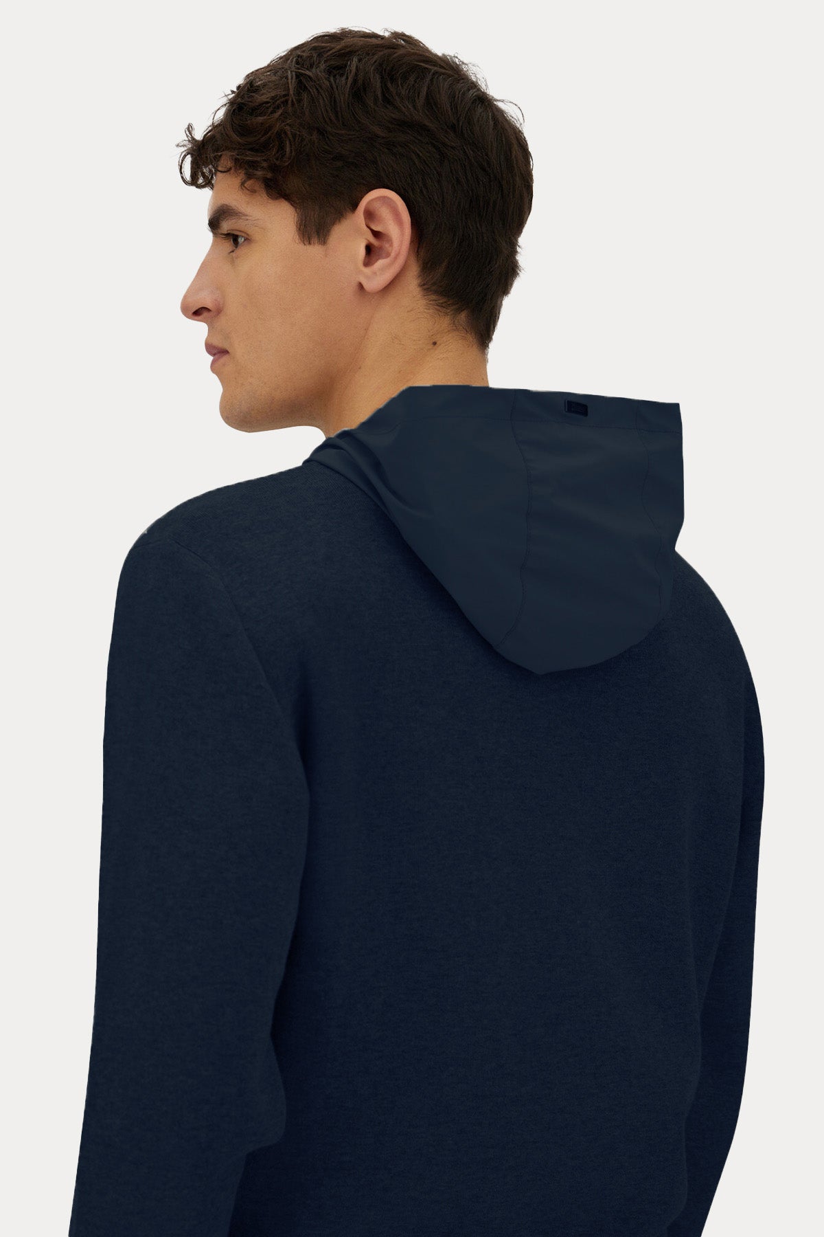 Herno Kapüşonlu İnce Örgü Triko