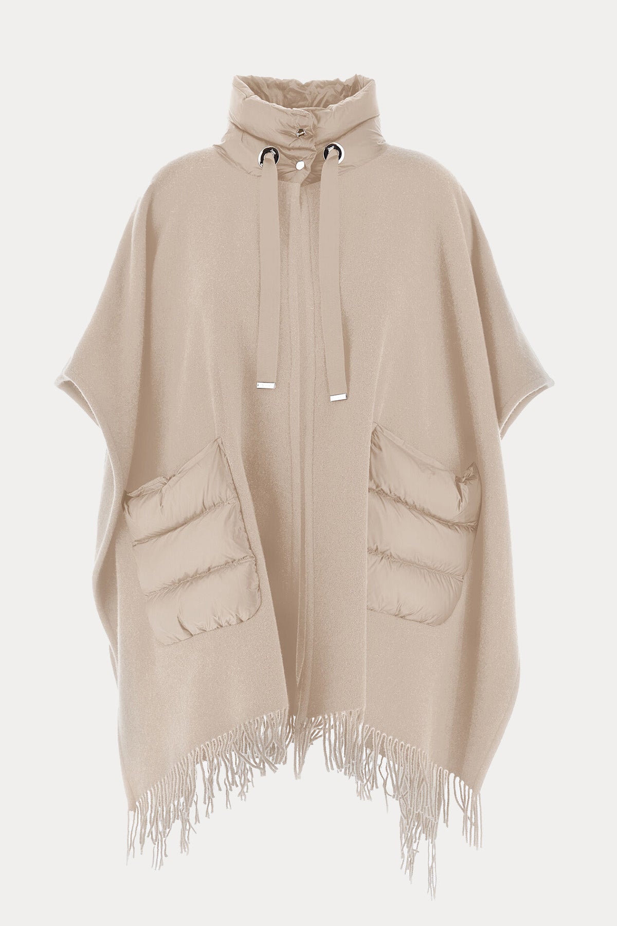 Herno Geniş Kesim Kaşmirli Yün Pelerin Ceket