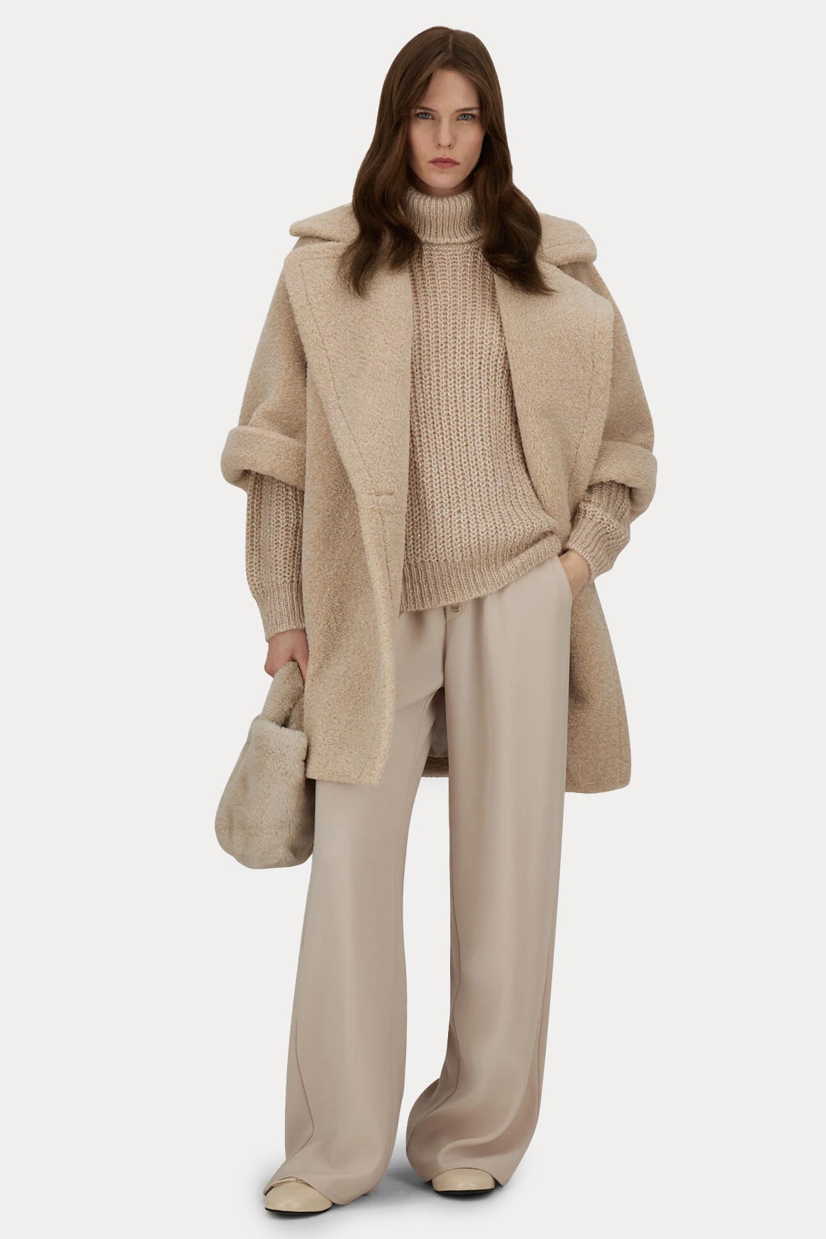 Herno Relaxed Fit Beli Lastikli Yandan Cepli Pantolon