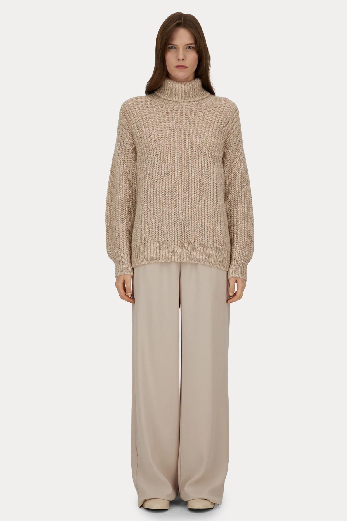 Herno Relaxed Fit Beli Lastikli Yandan Cepli Pantolon