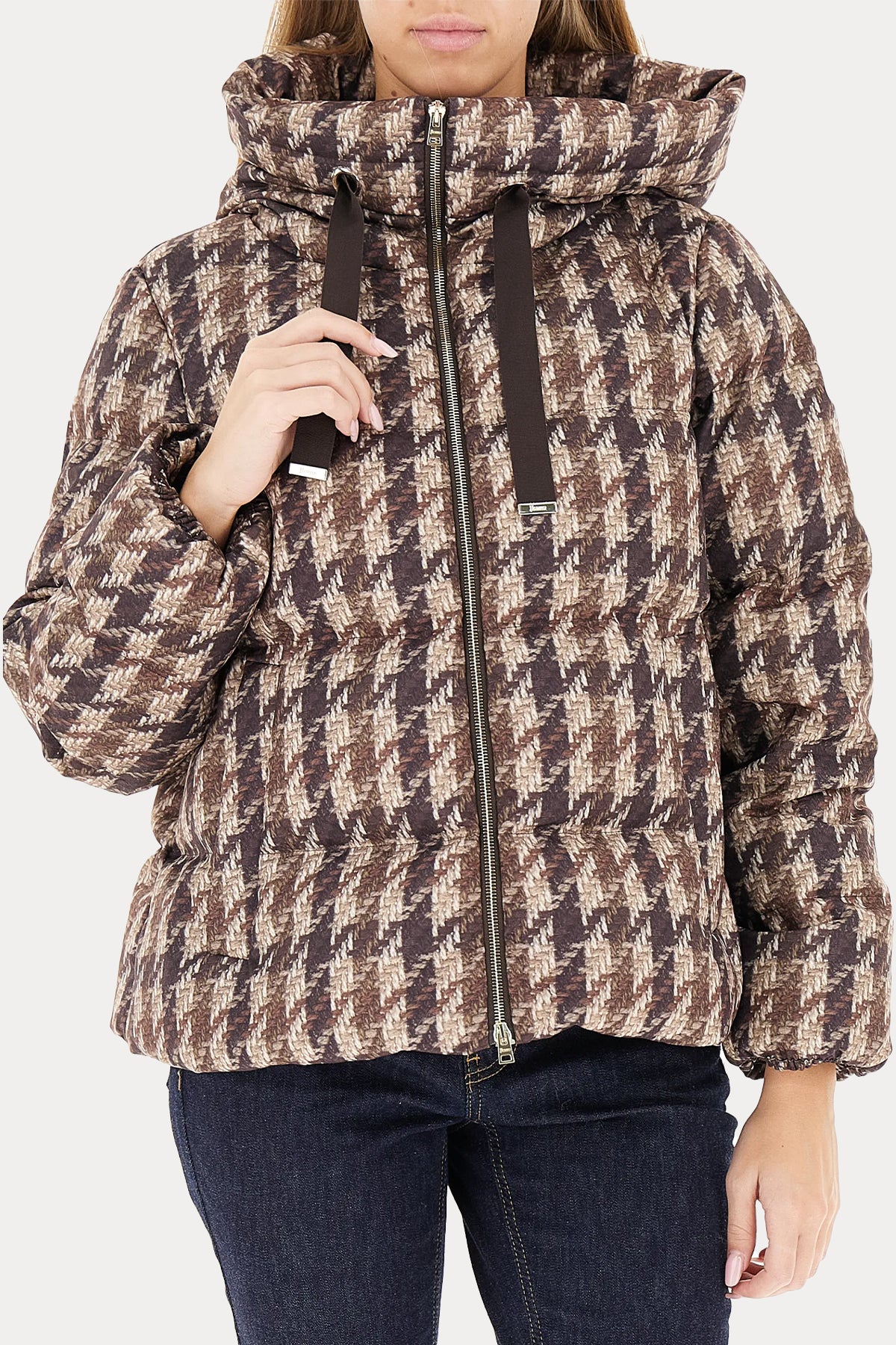 Herno Regular Fit Dik Yaka Puffer Mont