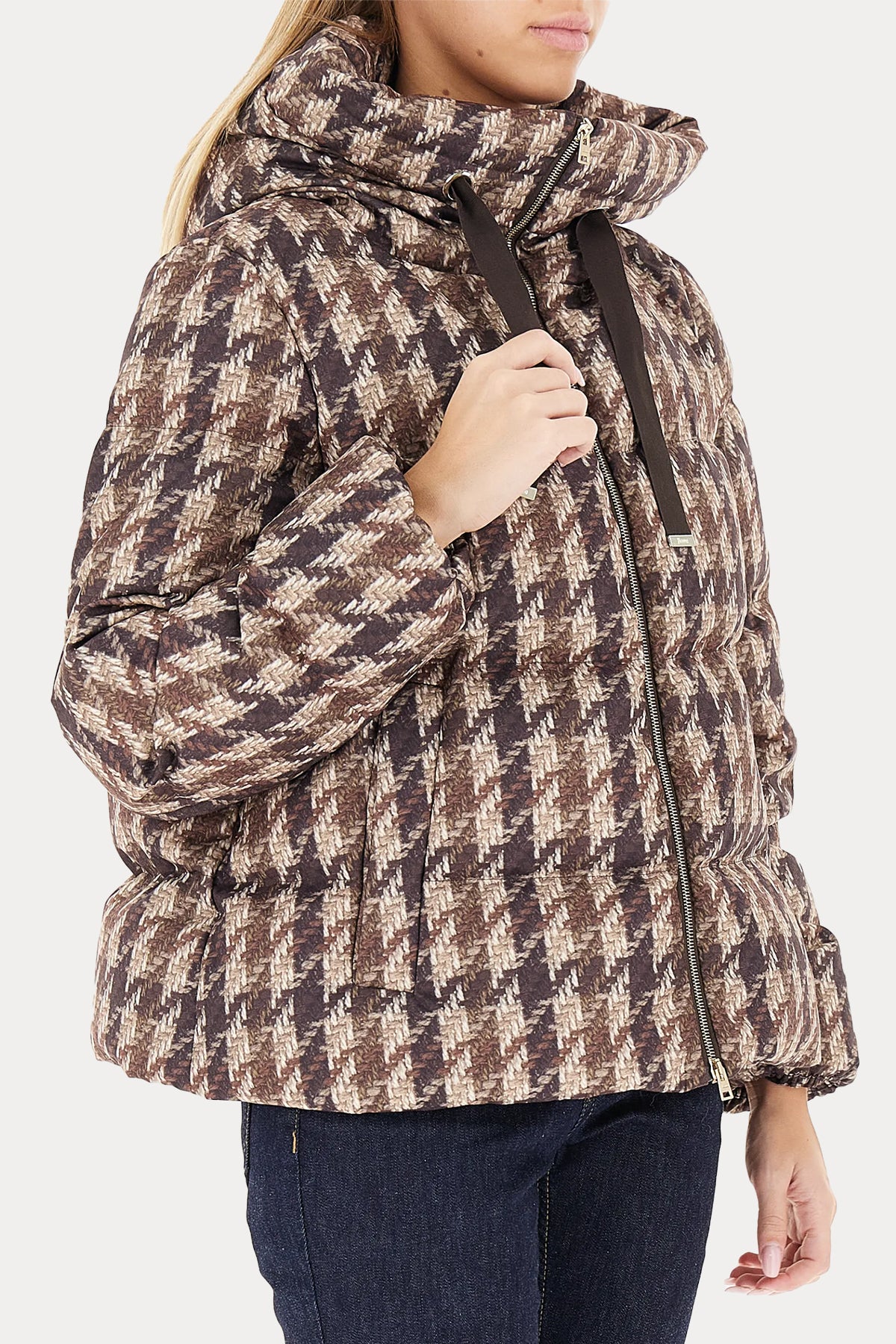 Herno Regular Fit Dik Yaka Puffer Mont