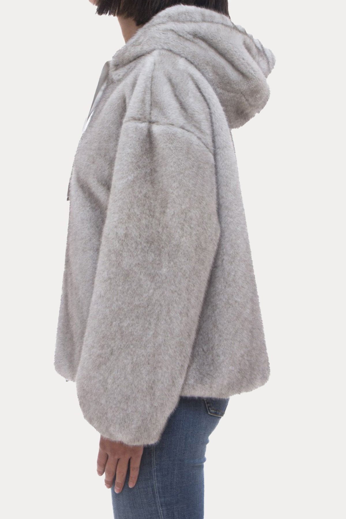 Herno Regular Fit Kapüşonlu Peluş Ceket