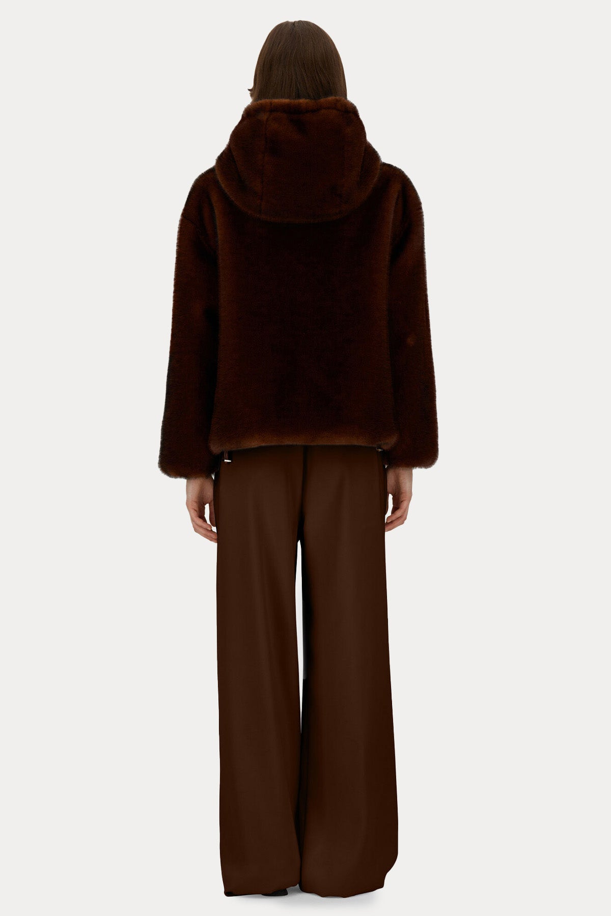 Herno Regular Fit Kapüşonlu Peluş Ceket