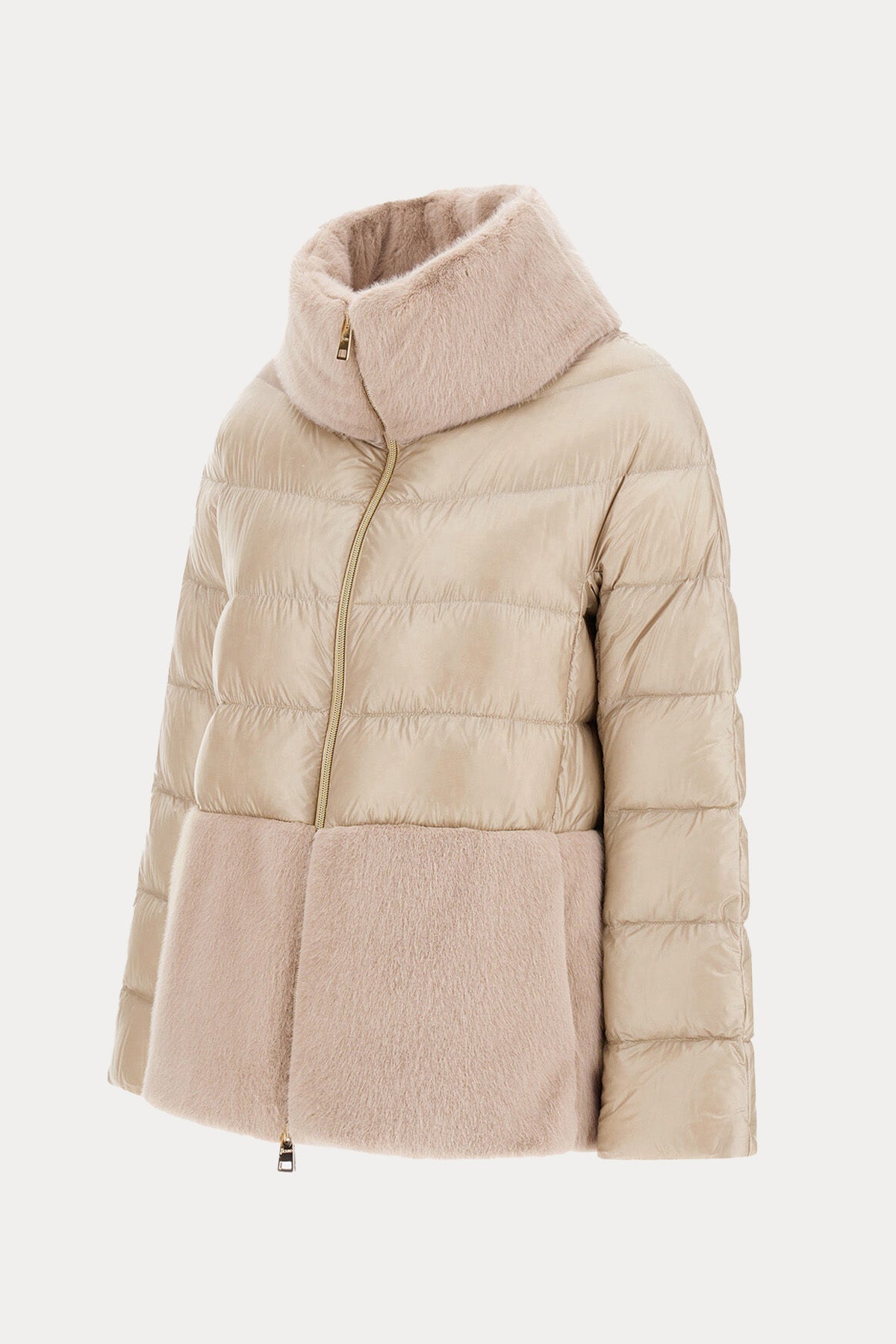 Herno Kürk Detaylı Dik Yaka Puffer Mont