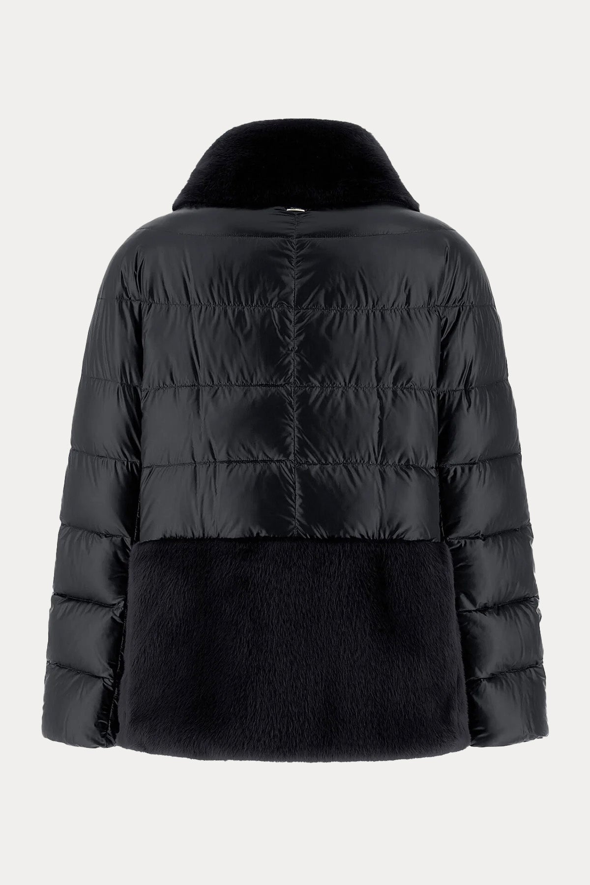 Herno Kürk Detaylı Dik Yaka Puffer Mont