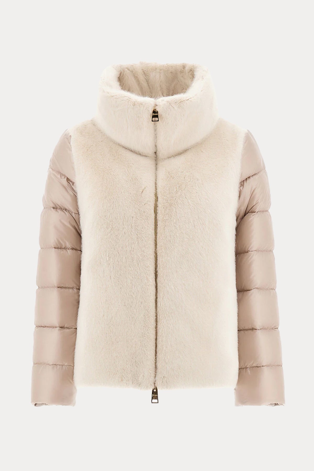 Herno Kürk Detaylı Dik Yaka Puffer Mont