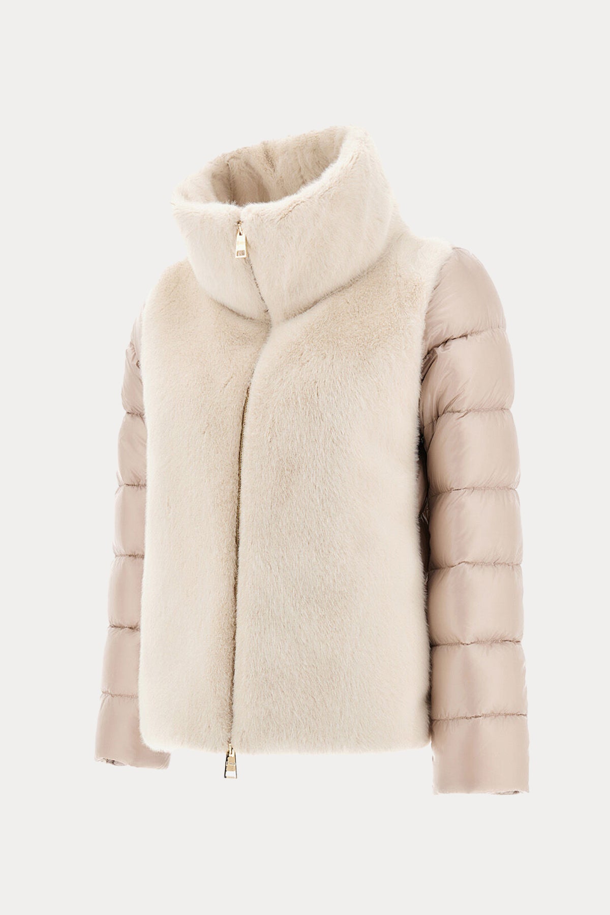 Herno Kürk Detaylı Dik Yaka Puffer Mont