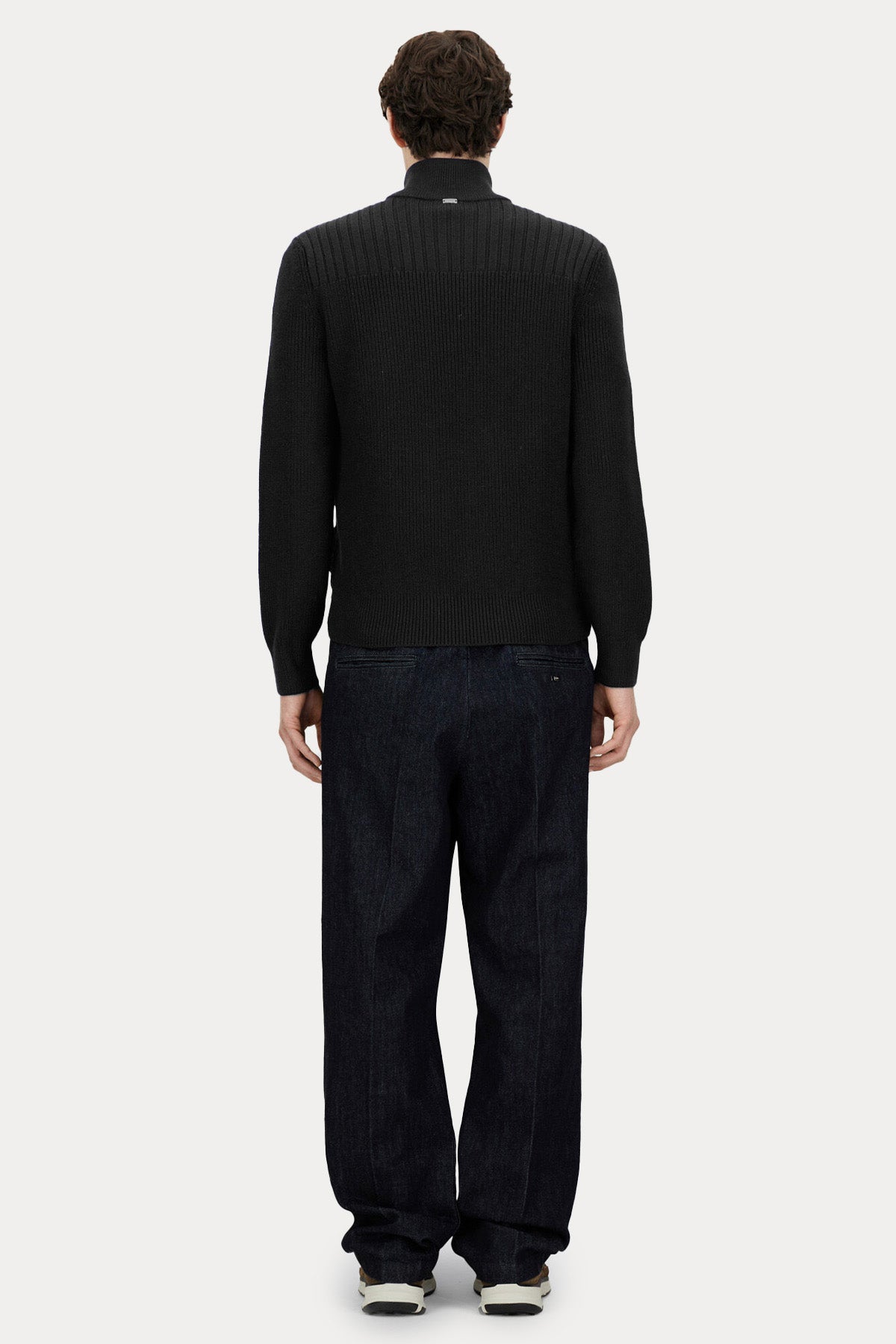 Herno Regular Fit Dik Yaka Puffer Yün Ceket