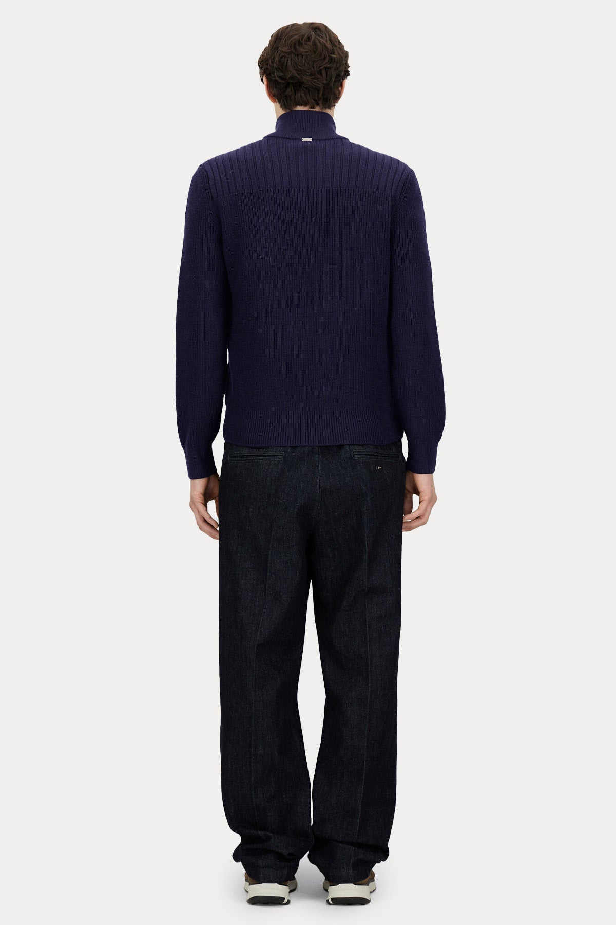 Herno Regular Fit Dik Yaka Puffer Yün Ceket