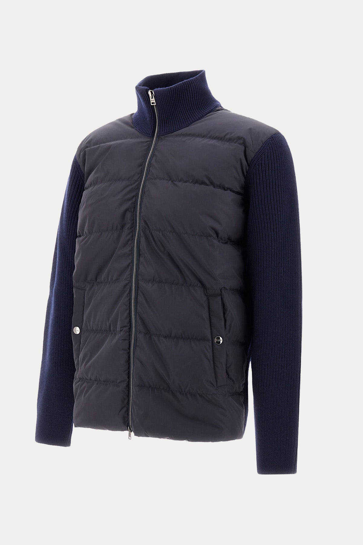 Herno Regular Fit Dik Yaka Puffer Yün Ceket