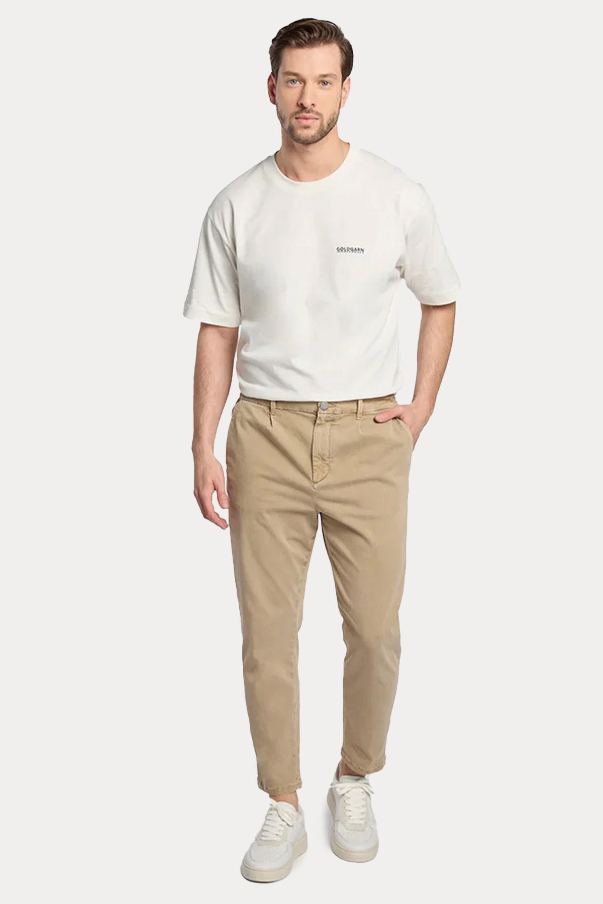 Goldgarn Hafen Cool Fit Tek Pile Beli Lastikli Pantolon