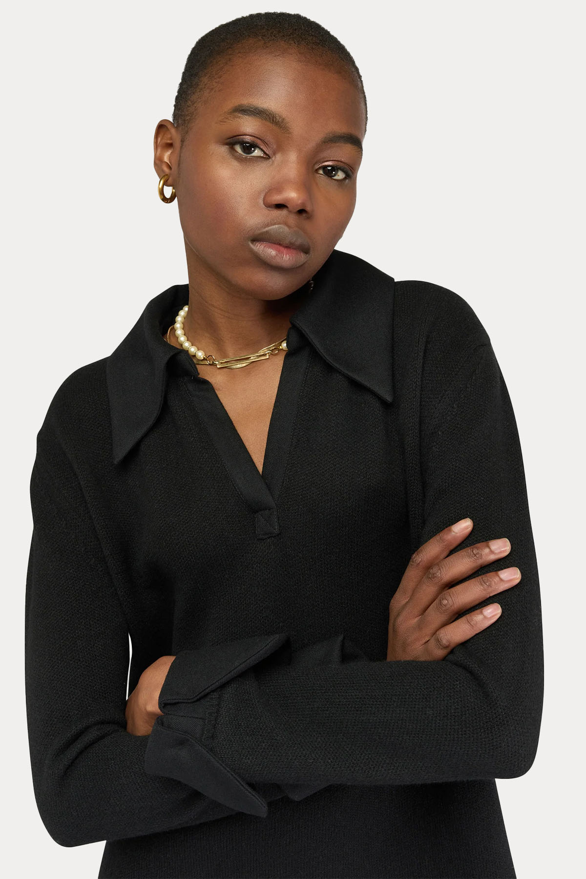 Semicouture Relaxed Fit Kaşmir Örgü Yün Mini Elbise