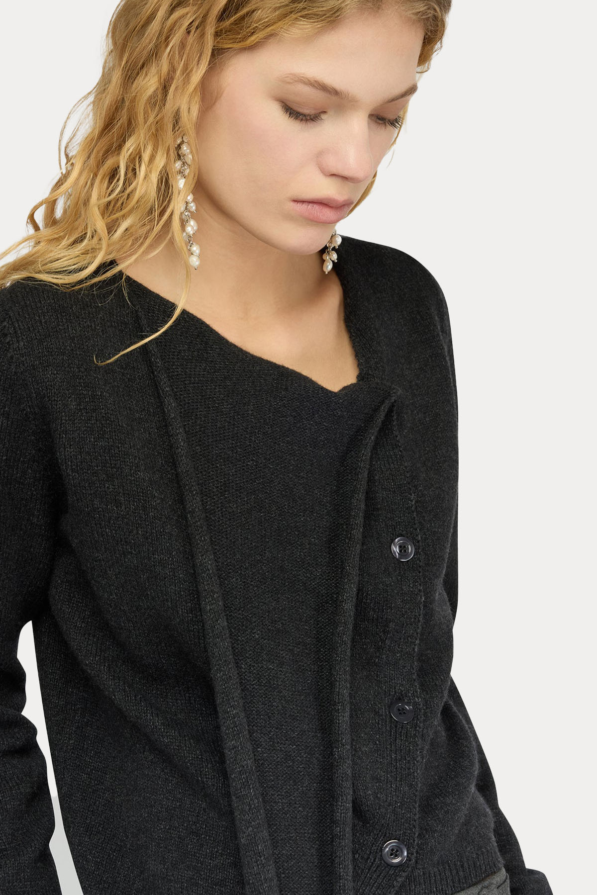 Semicouture Regular Fit Örgü Yün Triko Ceket-Ceket-Libas