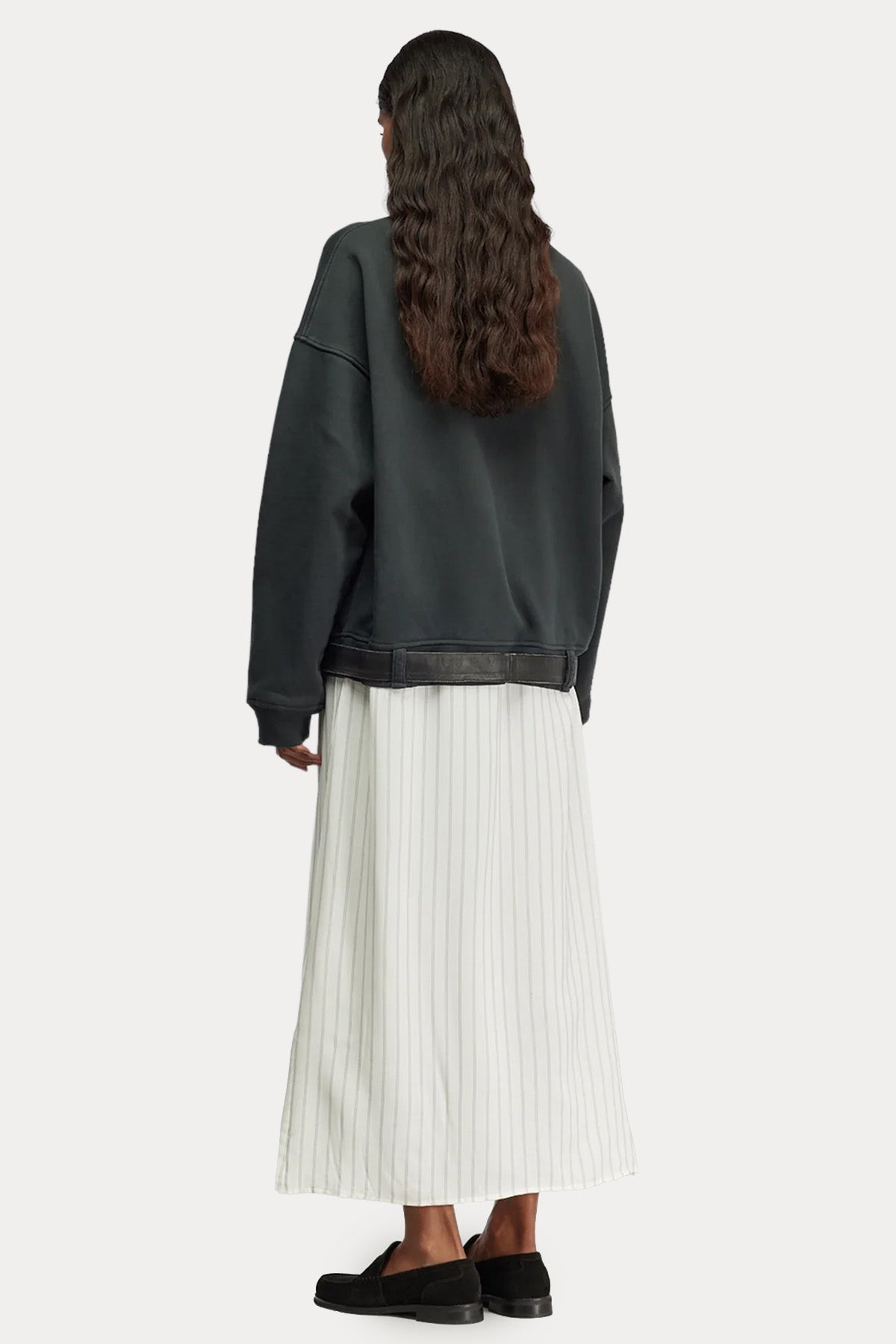 Semicouture Relaxed Fit Maxi Sweatshirt Elbise