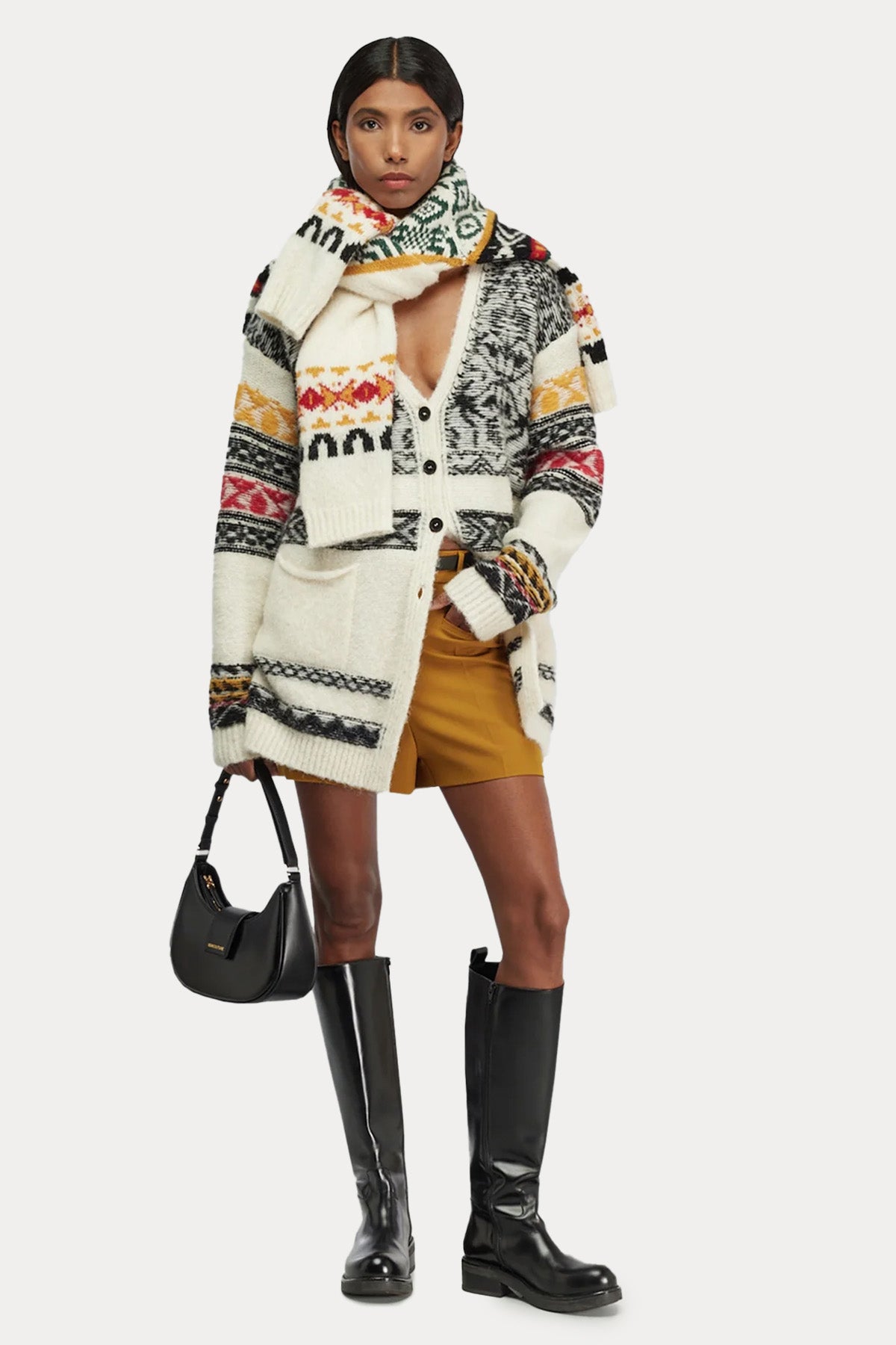 Semicouture Comfor Fit Örgü Yün Triko Ceket