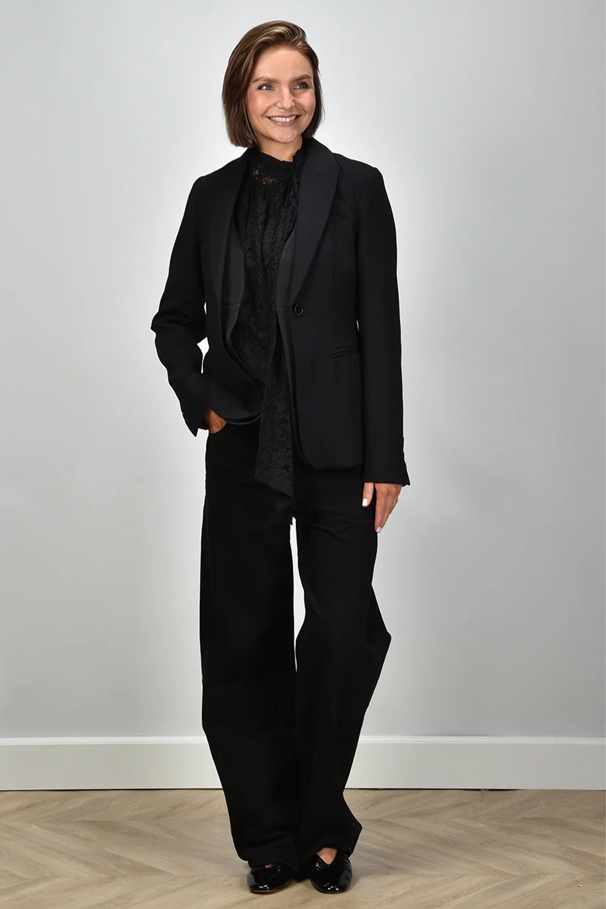 Semicouture Slim Fit Yün Blazer Ceket