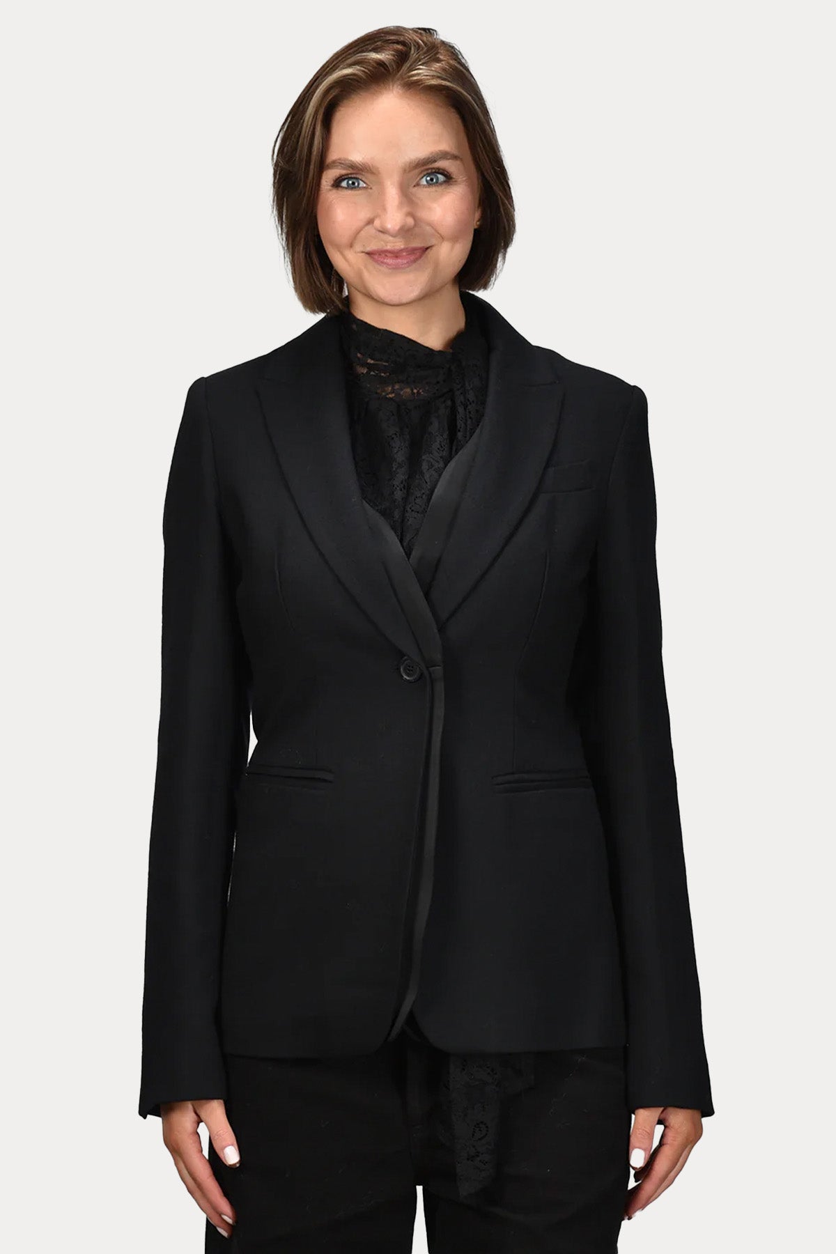 Semicouture Slim Fit Yün Blazer Ceket