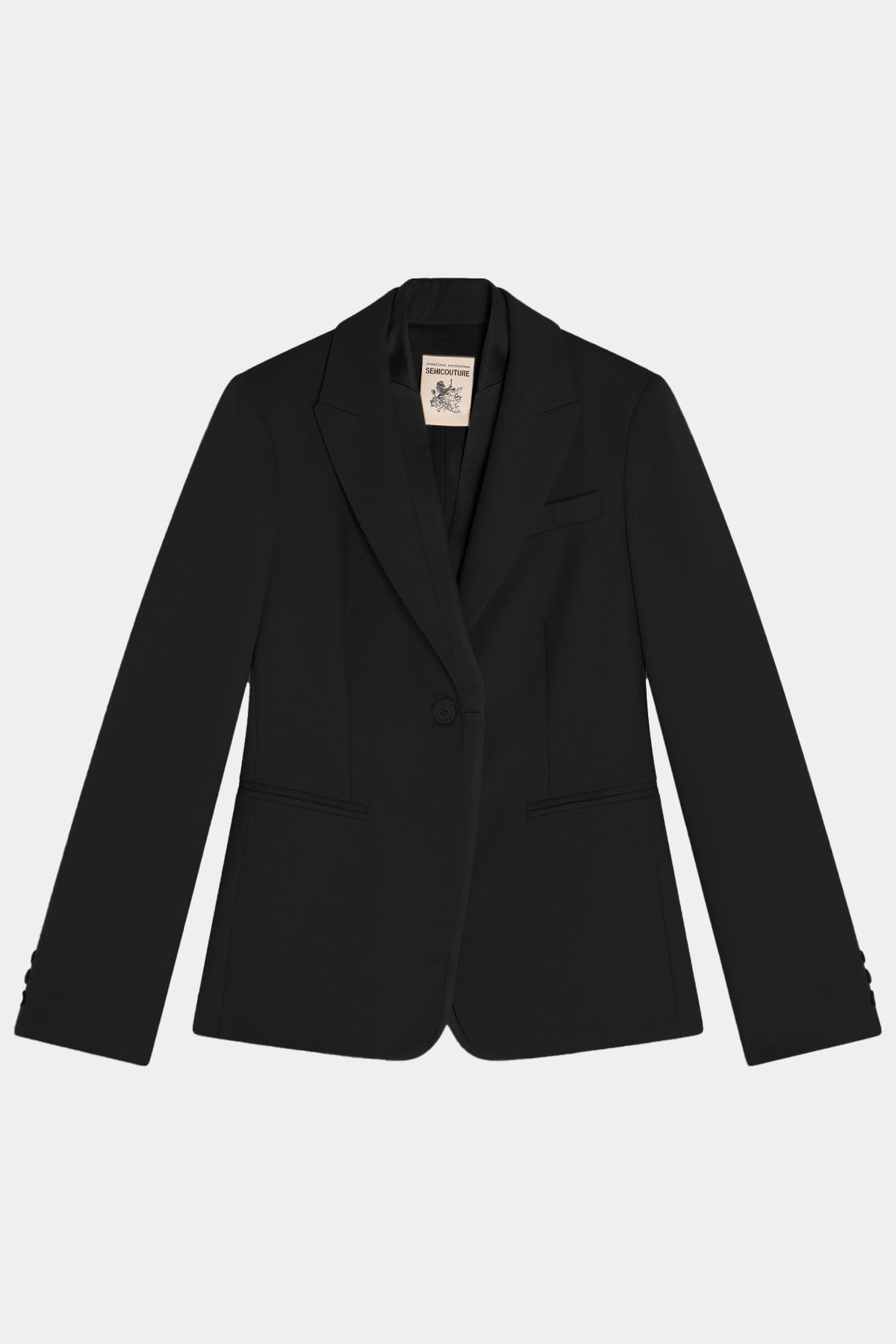 Semicouture Slim Fit Yün Blazer Ceket