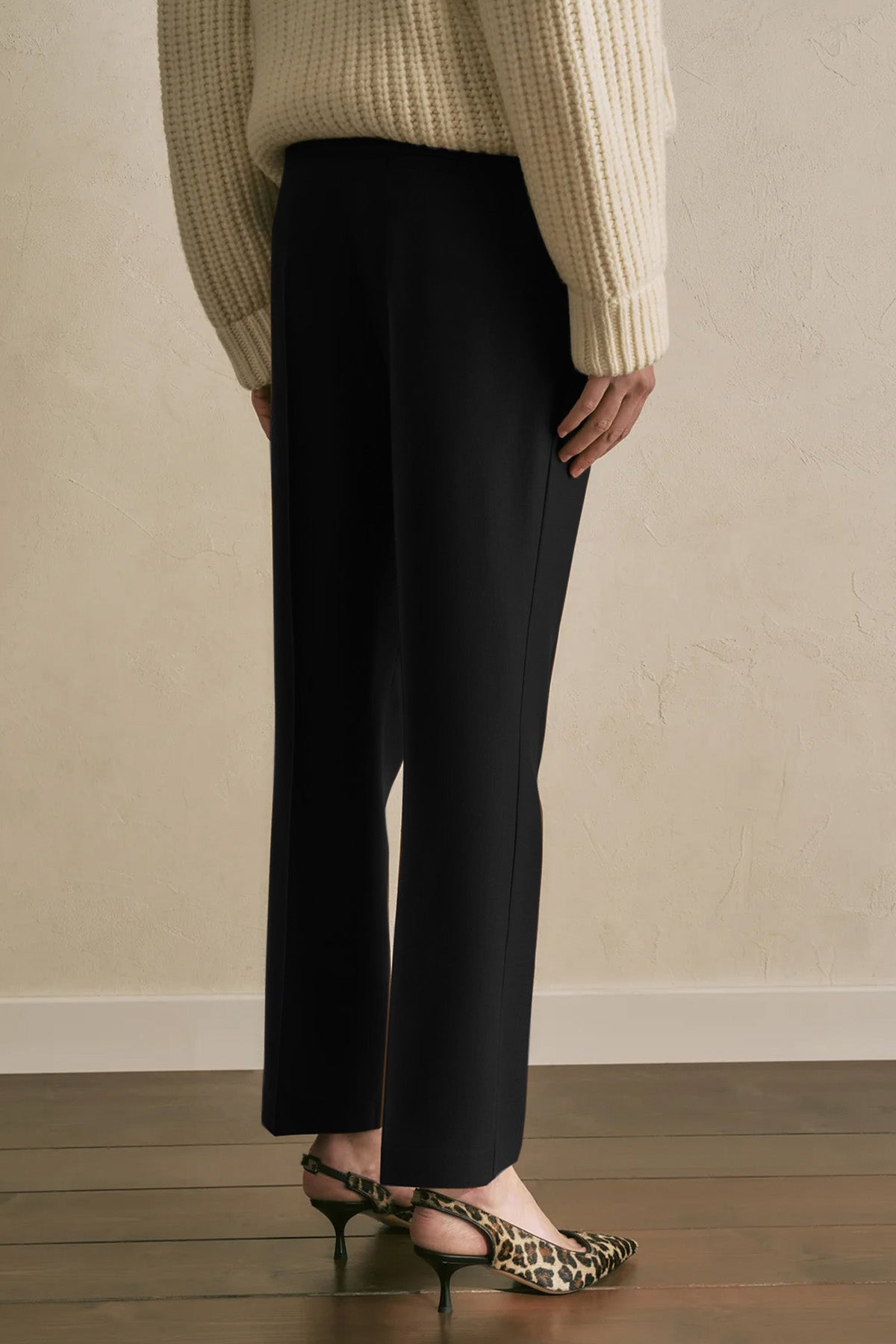 Semicouture Regular Fit Yandan Cepli Yün Pantolon