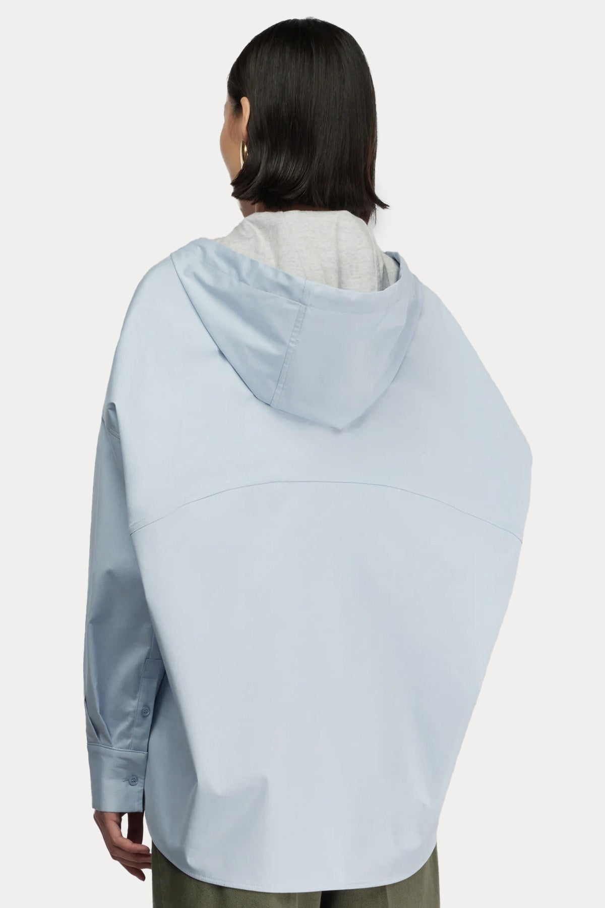 Semicouture Relaxed Fit Kapüşonlu Gömlek Ceket-Gömlek-Libas