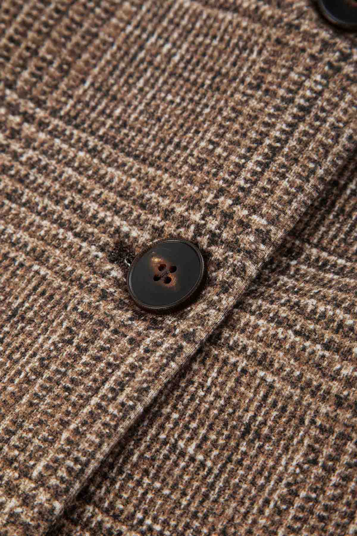 Circolo 1901 Slim Fit Ekoseli Blazer Ceket-Ceket-Libas