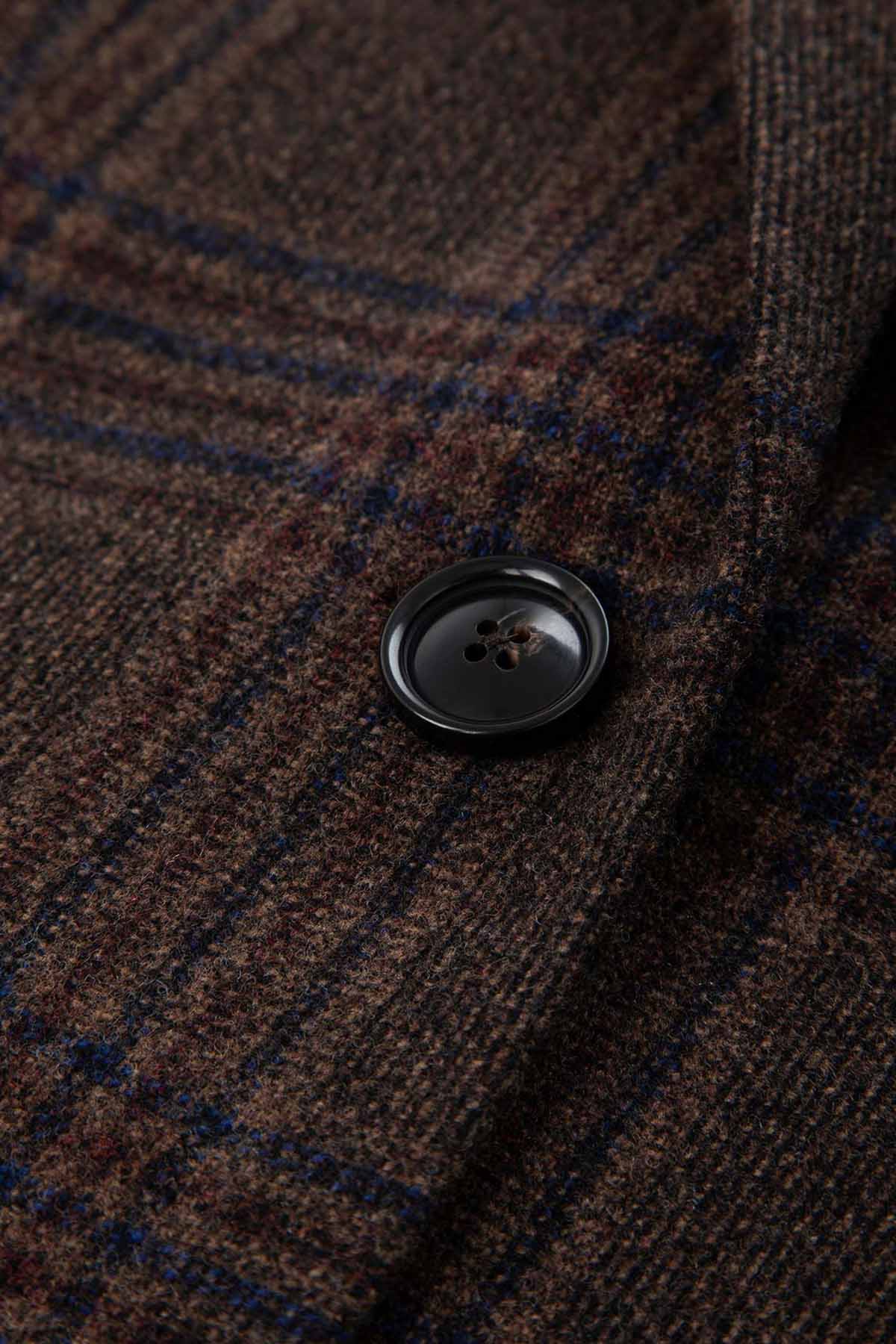 Circolo 1901 Slim Fit Kaşmir Ekose Desenli Yün Blazer Ceket-Ceket-Libas