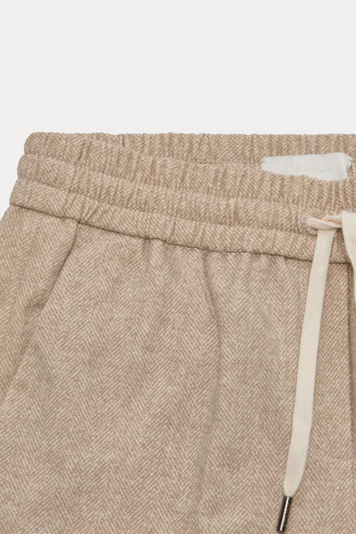 Circolo 1901 Carrot Fit Balıksırtı Desenli Beli Lastikli Streç Pantolon