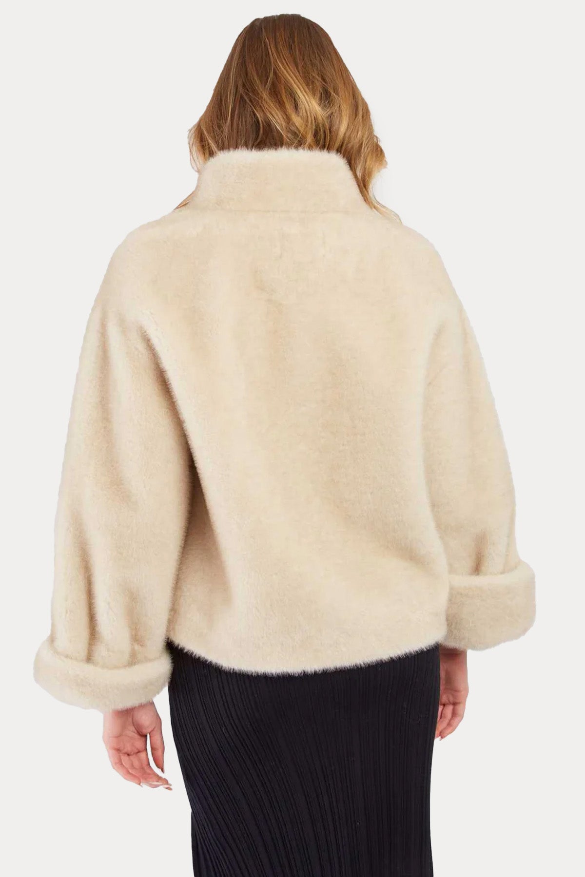 Rene Derhy Comfort Fit Dik Yaka Peluş Ceket