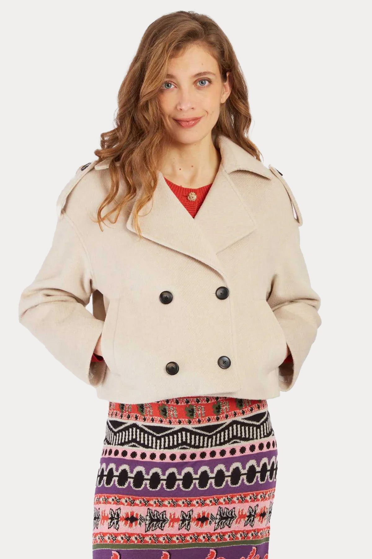 Rene Derhy Comfort Fit Kruvaze Ceket