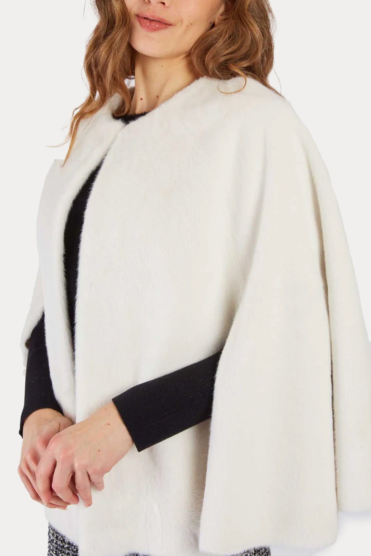 Rene Derhy Peluş Pelerin Ceket