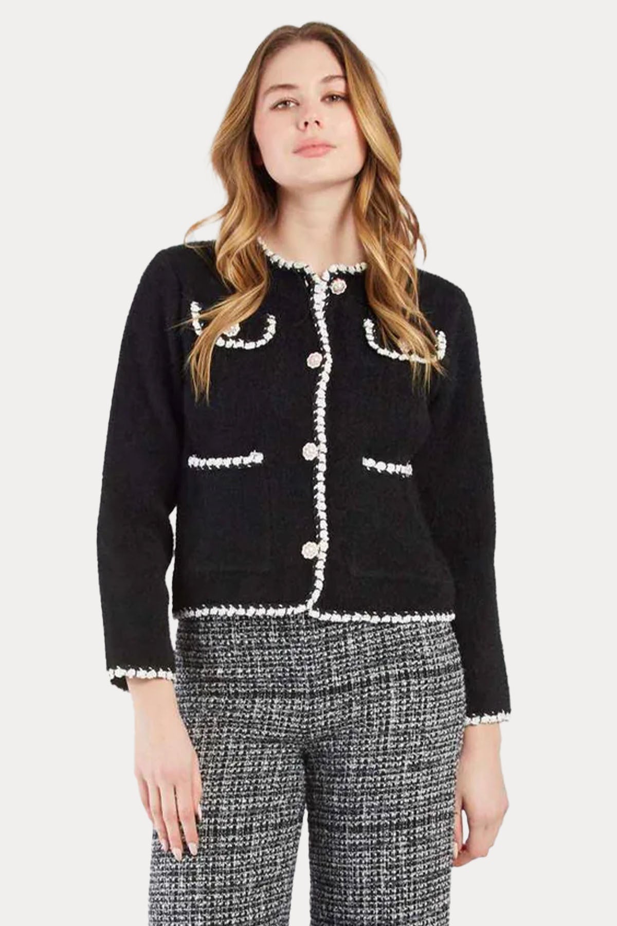 Rene Derhy Regular Fit Cep Detaylı Örgü Ceket