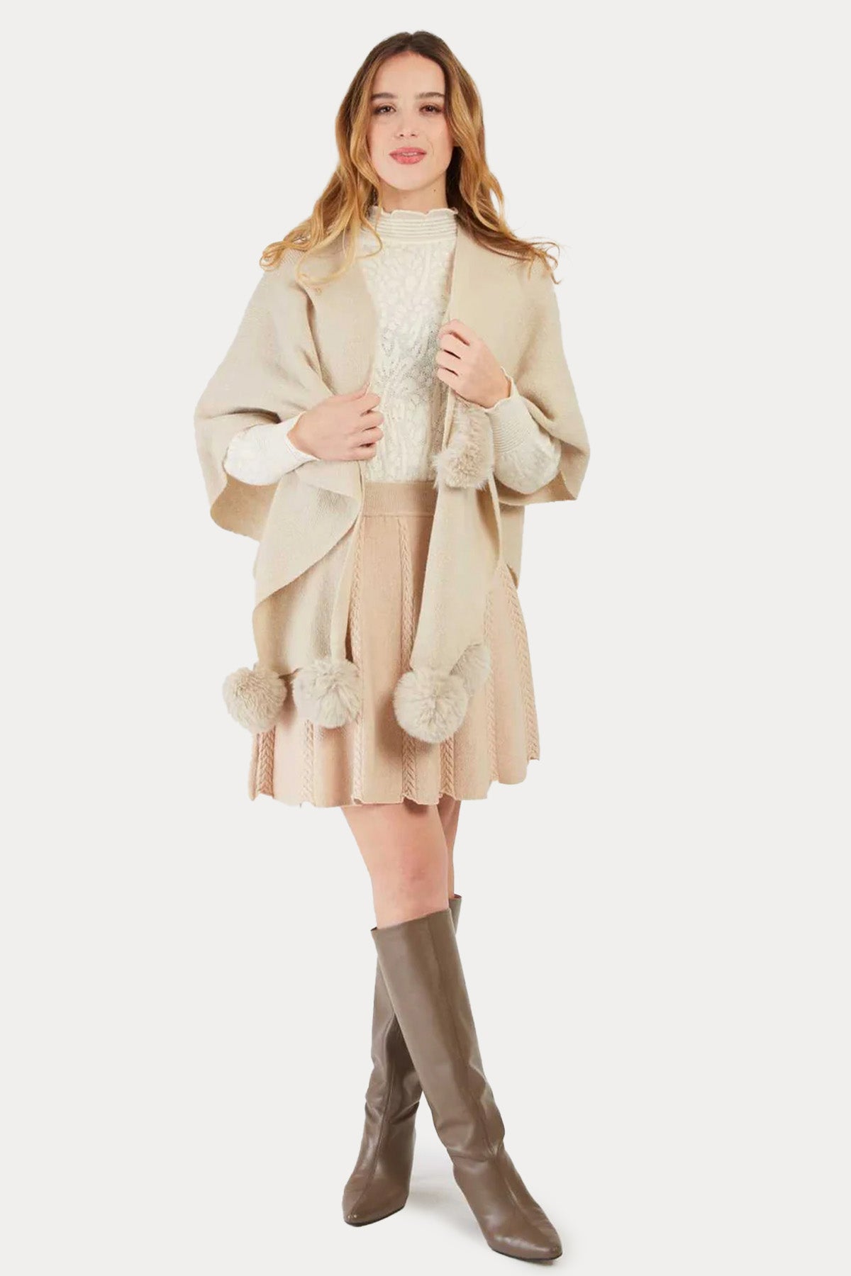 Rene Derhy Örgü Panço Ceket