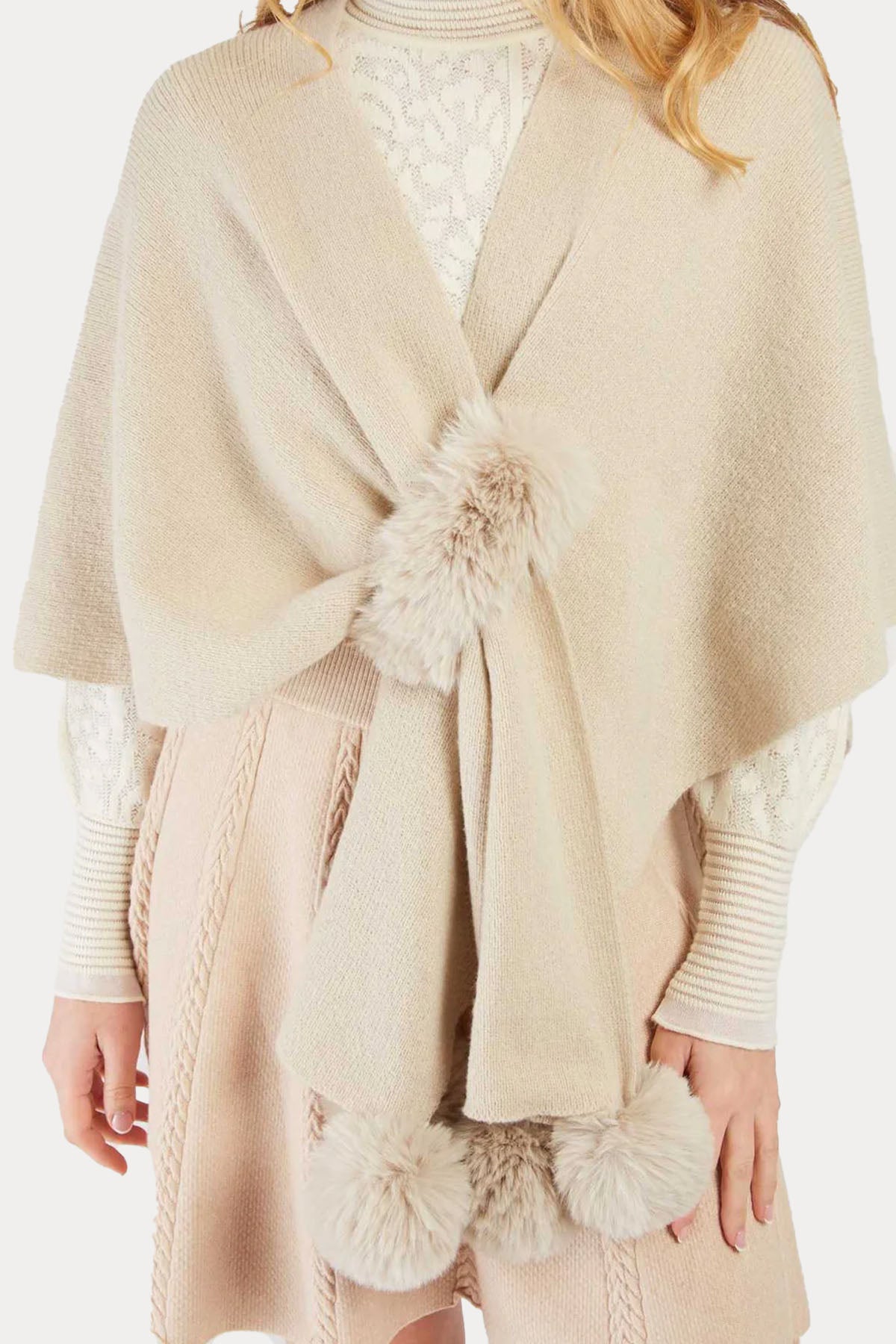 Rene Derhy Örgü Panço Ceket