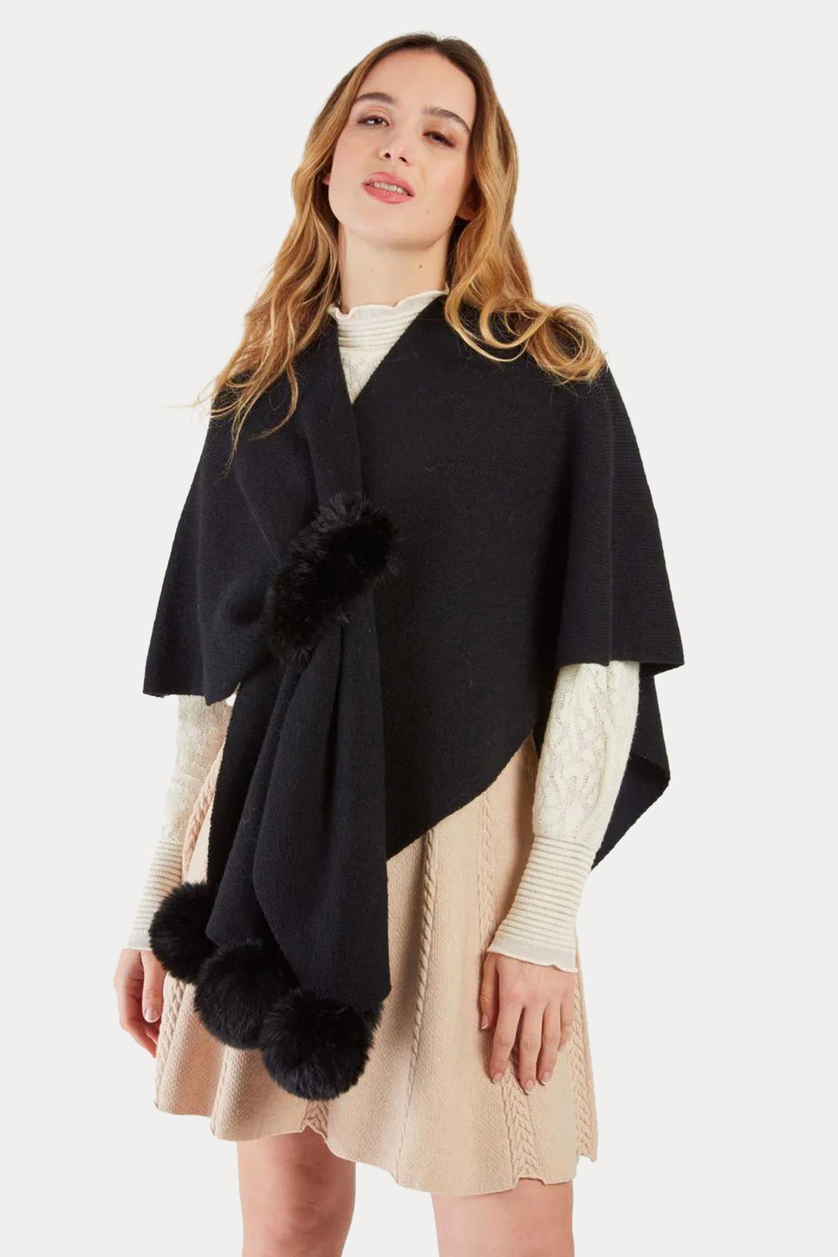 Rene Derhy Örgü Panço Ceket