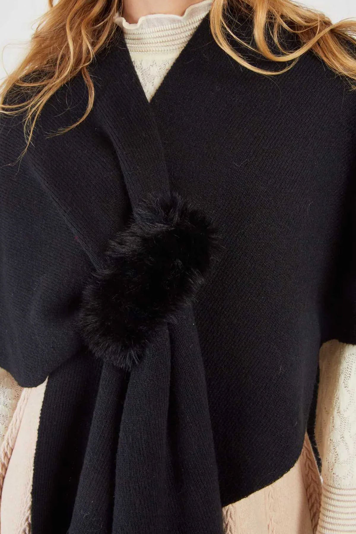 Rene Derhy Örgü Panço Ceket