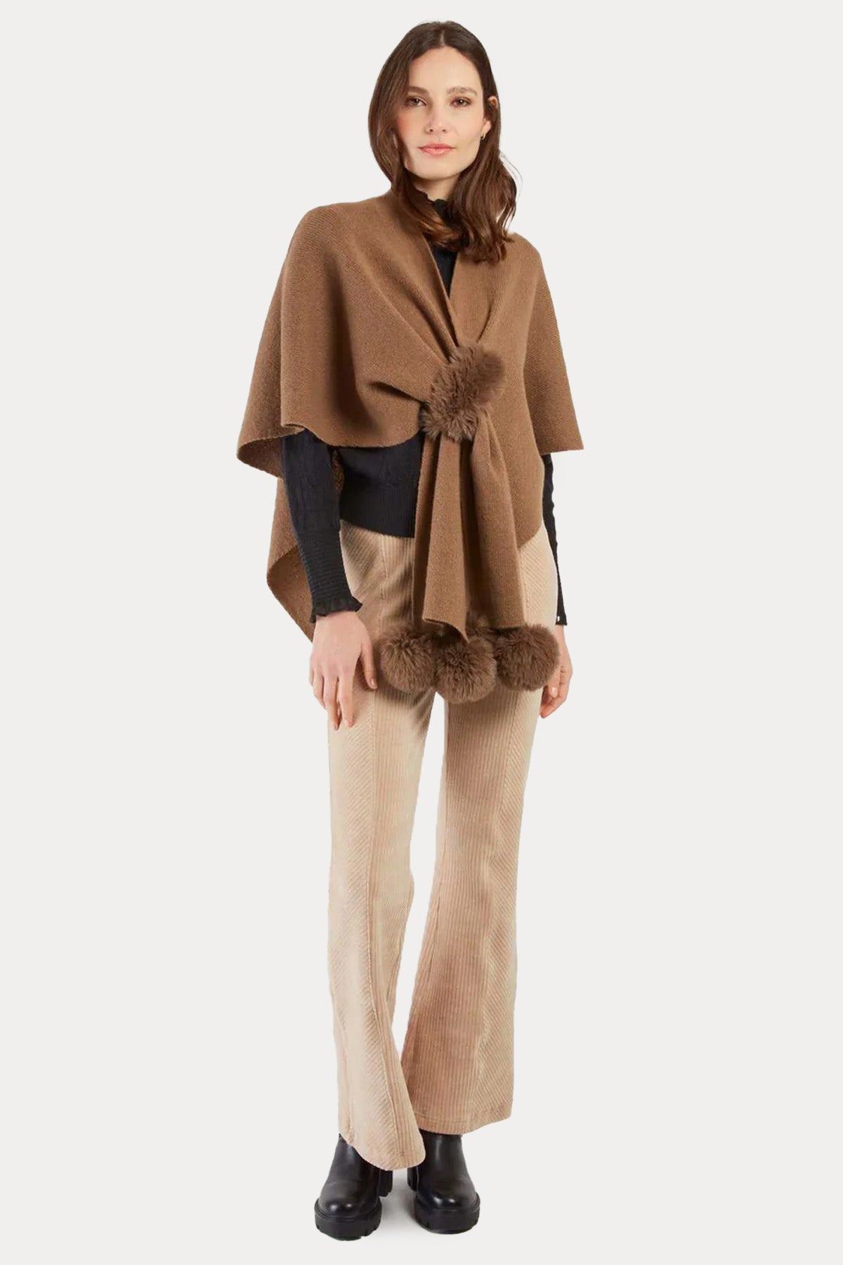 Rene Derhy Örgü Panço Ceket