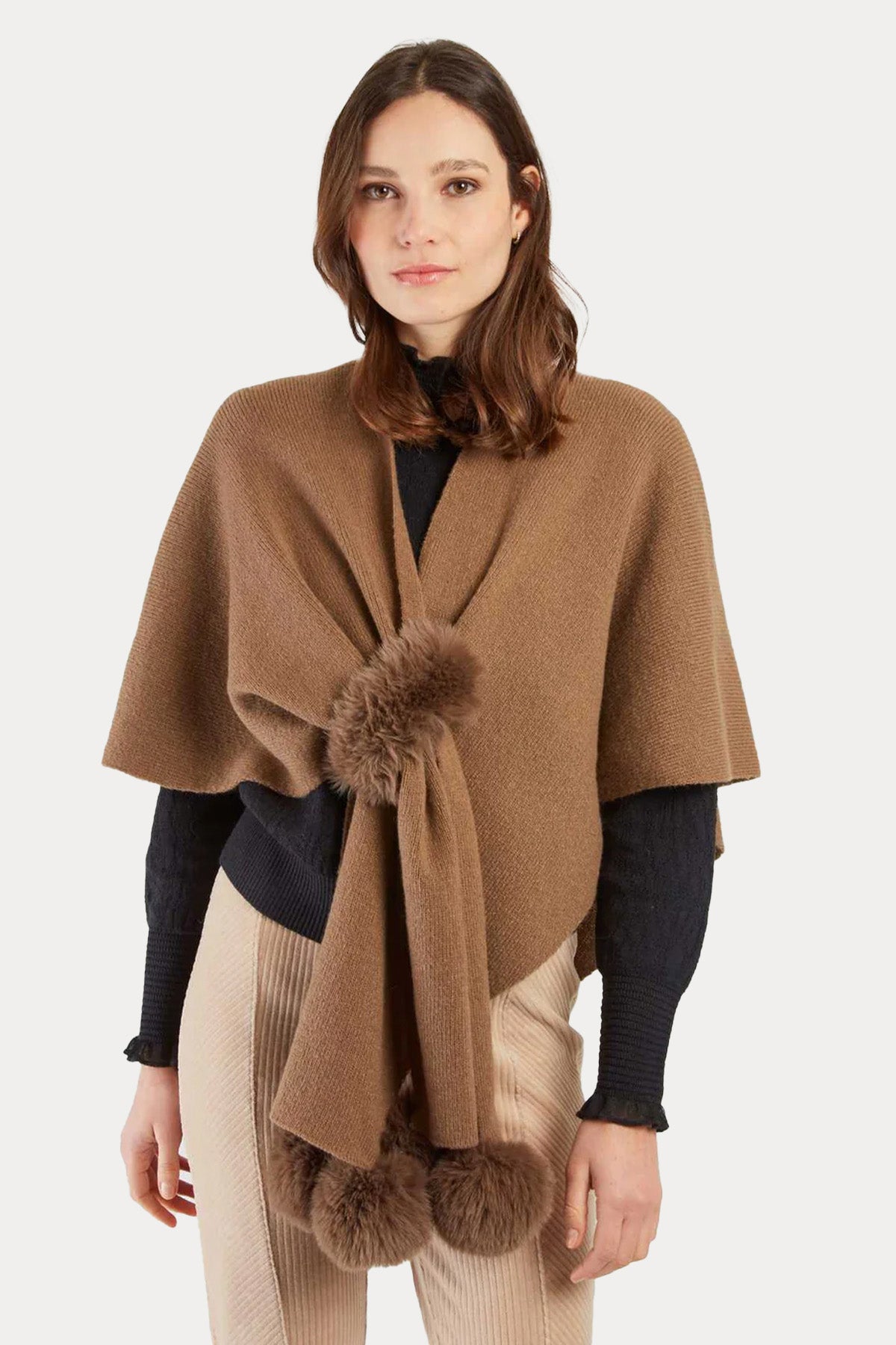 Rene Derhy Örgü Panço Ceket