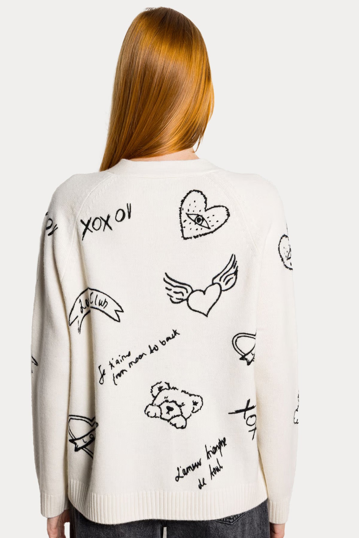 Berenice Megalover İnce Örgü Yün Triko Ceket