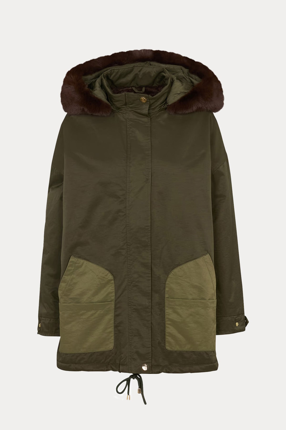 Berenice Gpiupiu Comfort Fit Kapüşonlu Kaban