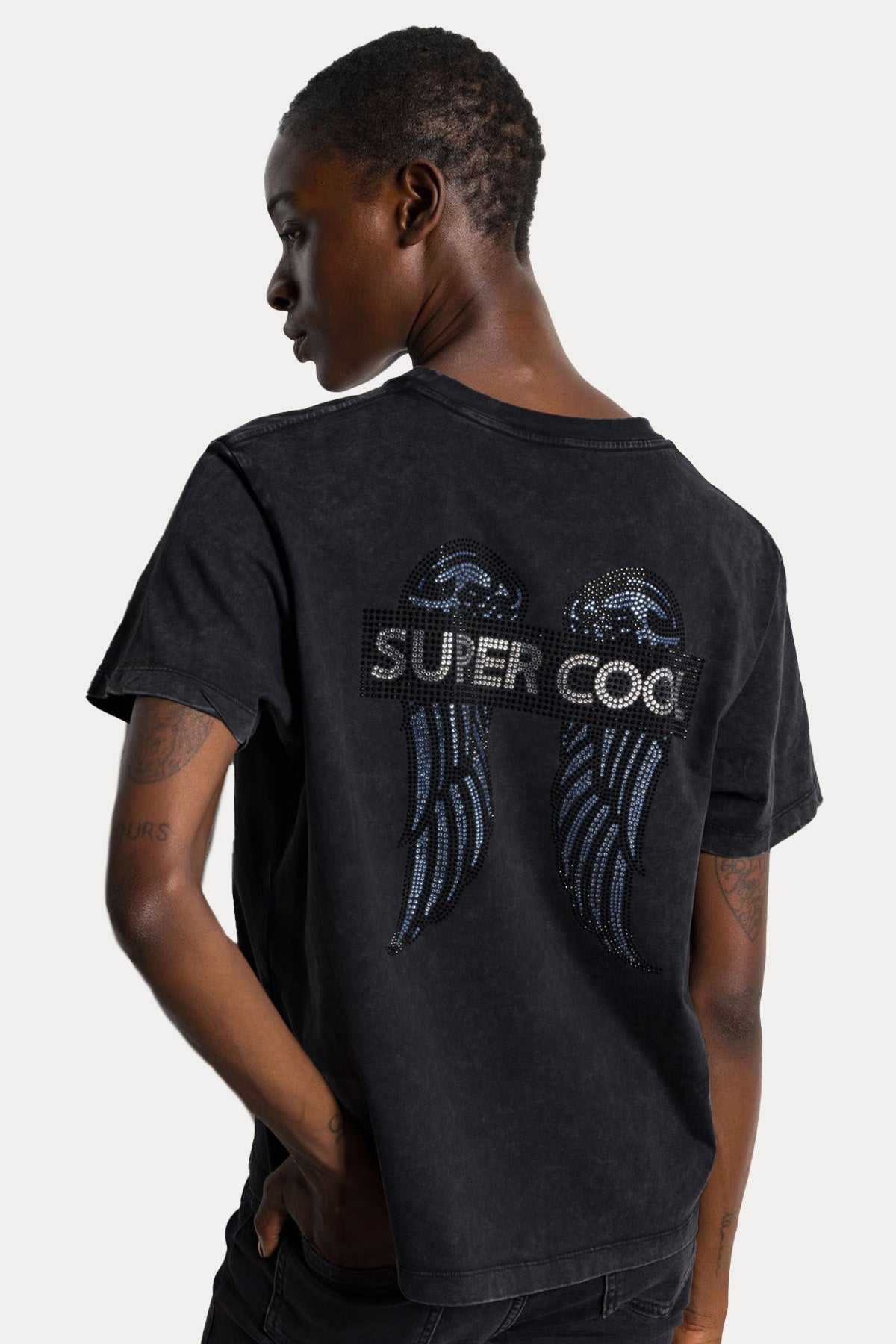 Berenice Tavia Comfort Fit Kanat Desenli T-shirt