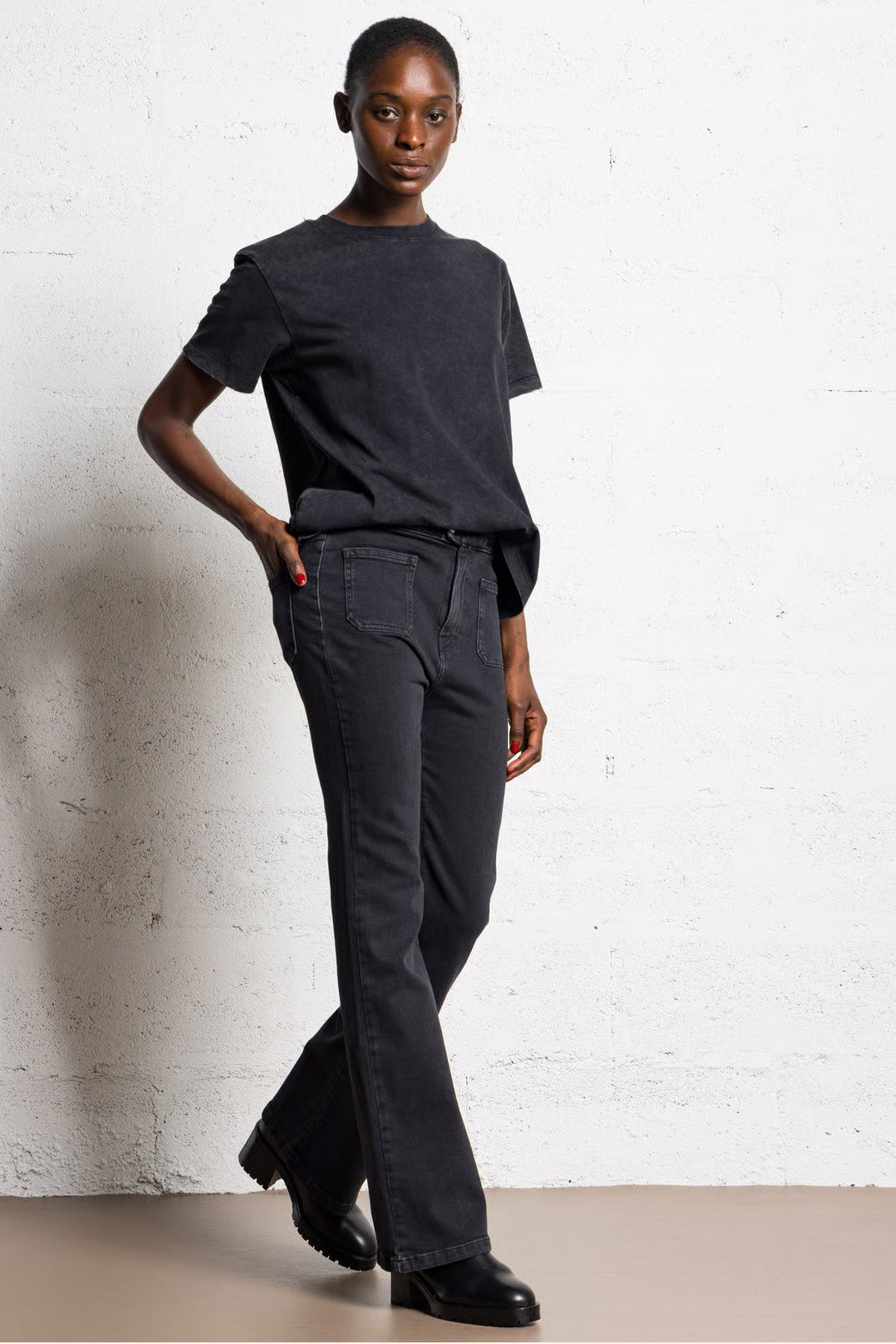 Berenice Tavia Comfort Fit Kanat Desenli T-shirt