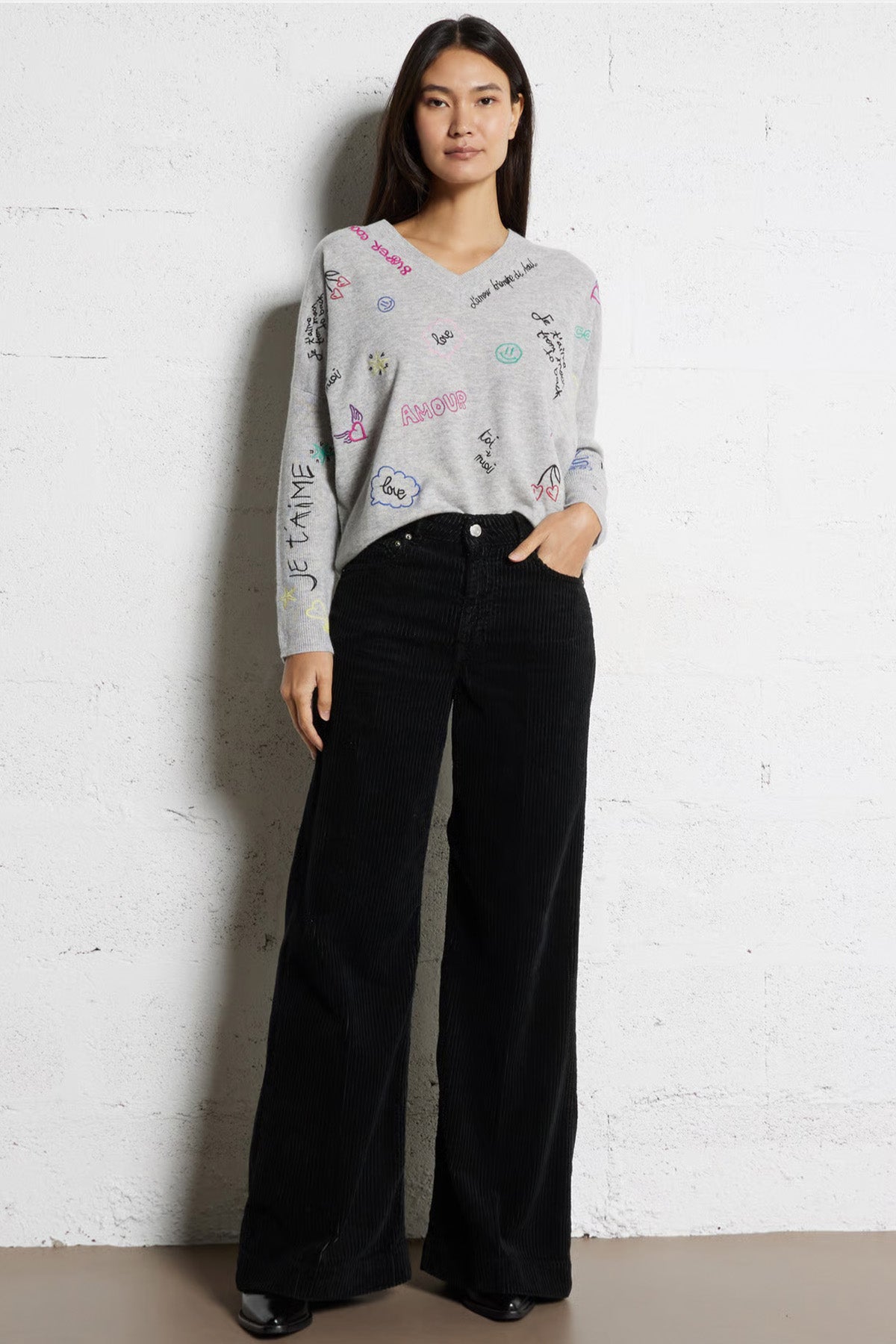 Berenice Myneweryday Loose Fit İnce Örgü Yün Triko