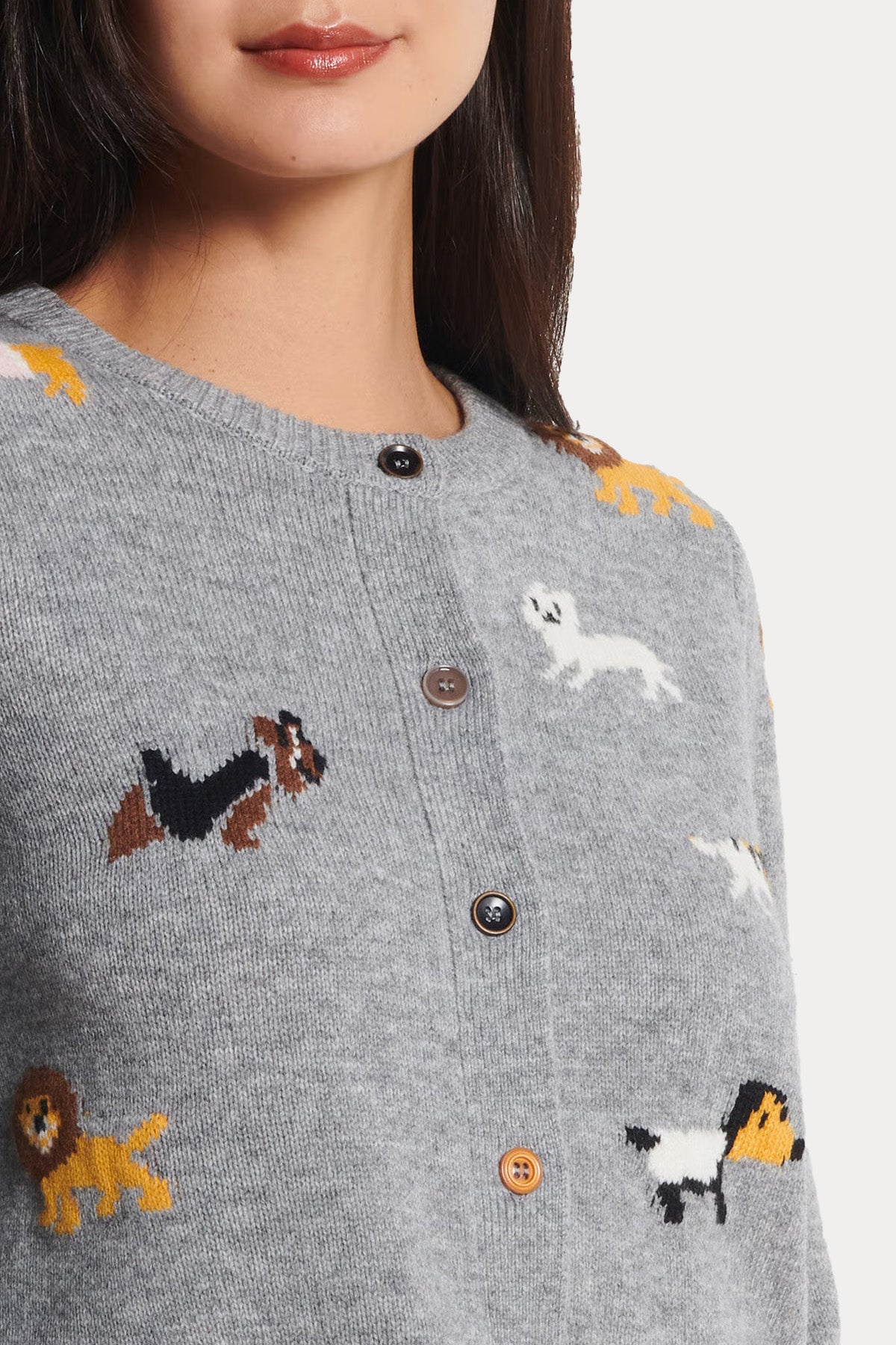 Berenice Myanimals Regular Fit Örgü Yün Triko Ceket