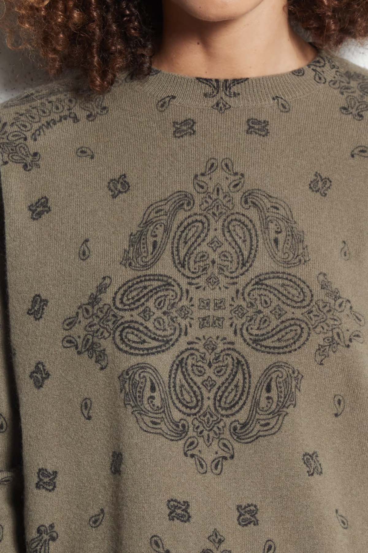 Berenice Mybandana Loose Fit İnce Örgü Yün Triko