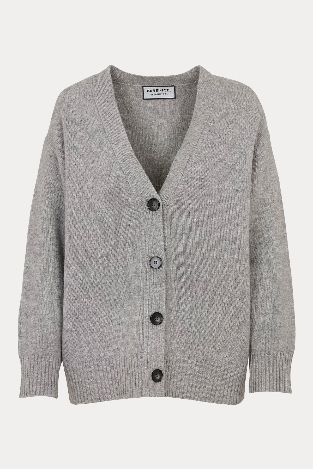 Berenice Minawings Regular Fit Kanat Desenli Örgü Yün Triko Ceket